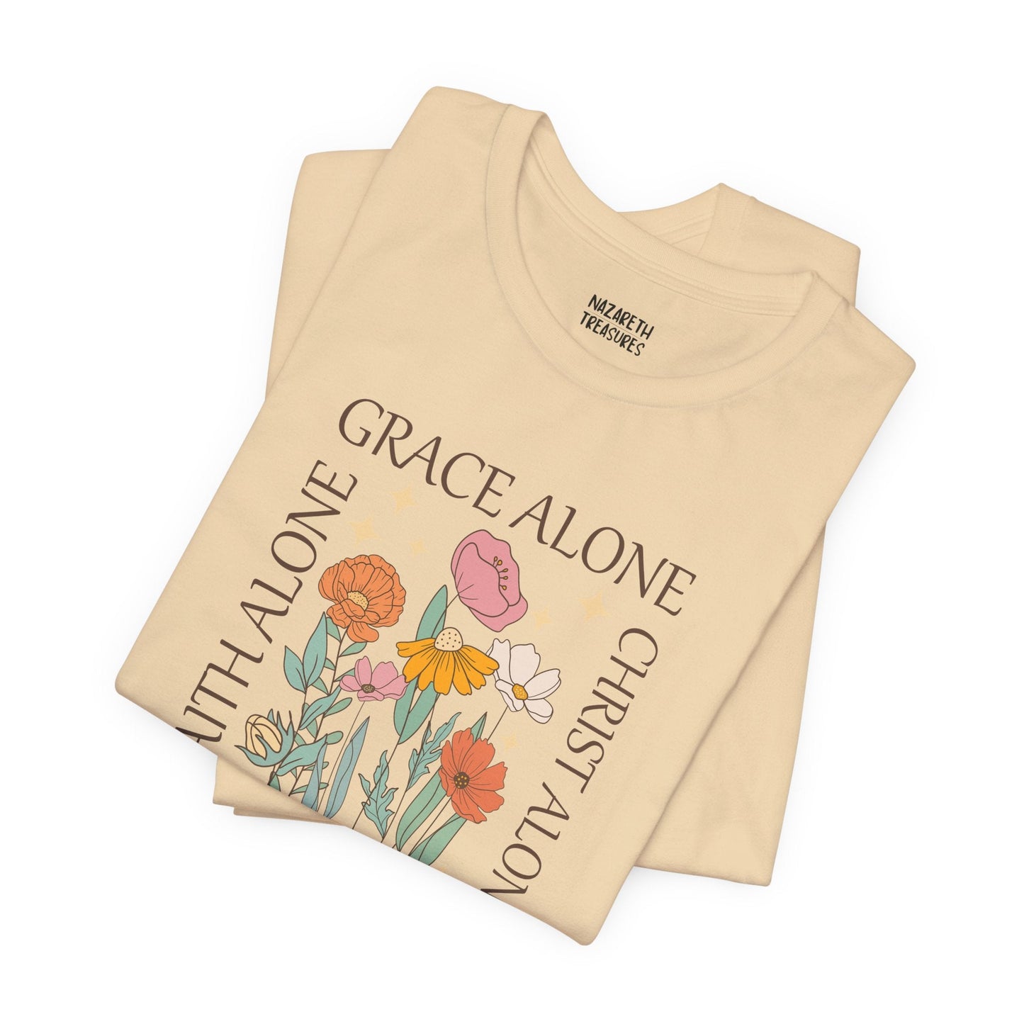 Grace Alone Tote T-shirt - T-Shirt - Nazareth Treasures