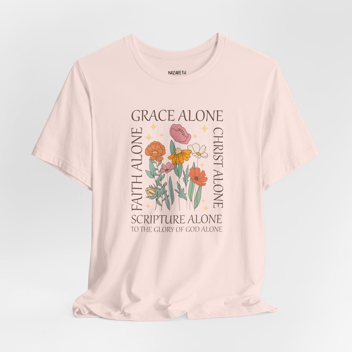 Grace Alone Tote T-shirt - T-Shirt - Nazareth Treasures