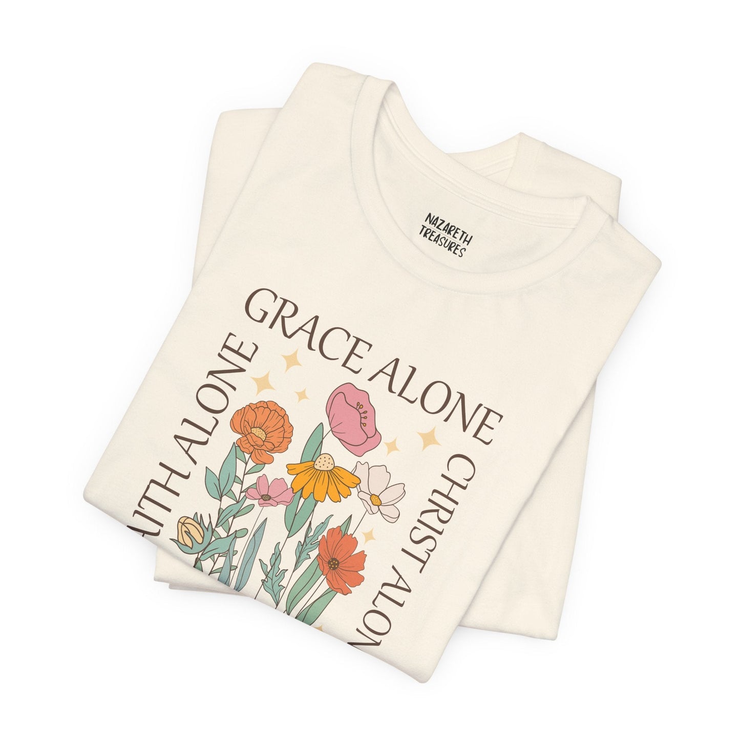 Grace Alone Tote T-shirt - T-Shirt - Nazareth Treasures