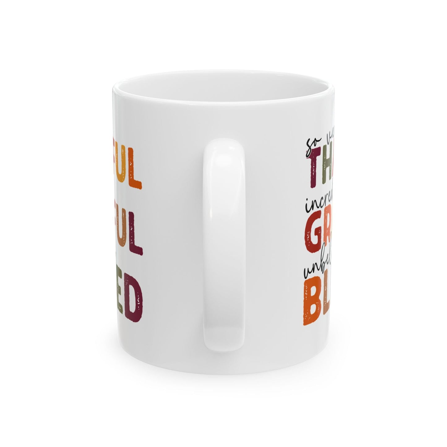 Grateful Thankful Blessed Mug - Mug - Nazareth Treasures