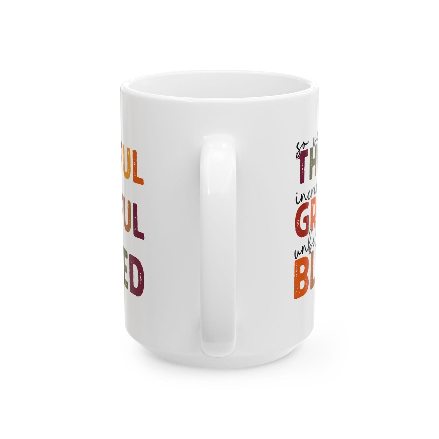 Grateful Thankful Blessed Mug - Mug - Nazareth Treasures