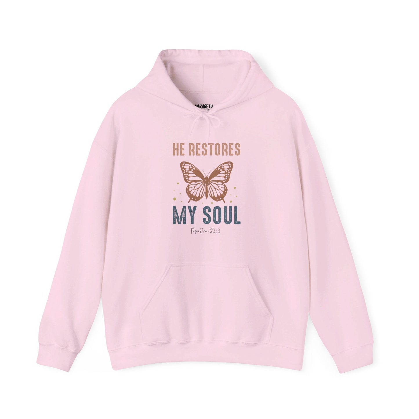 He restores my soul Hoodie - Hoodie - Nazareth Treasures