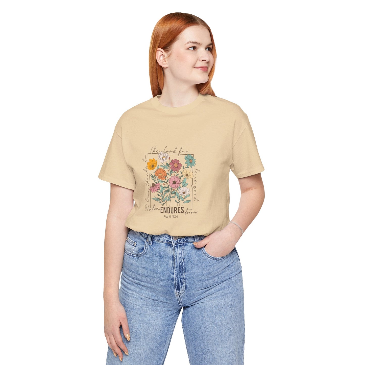 His Love endures Psalm 118:24 T-Shirt - T-Shirt - Nazareth Treasures