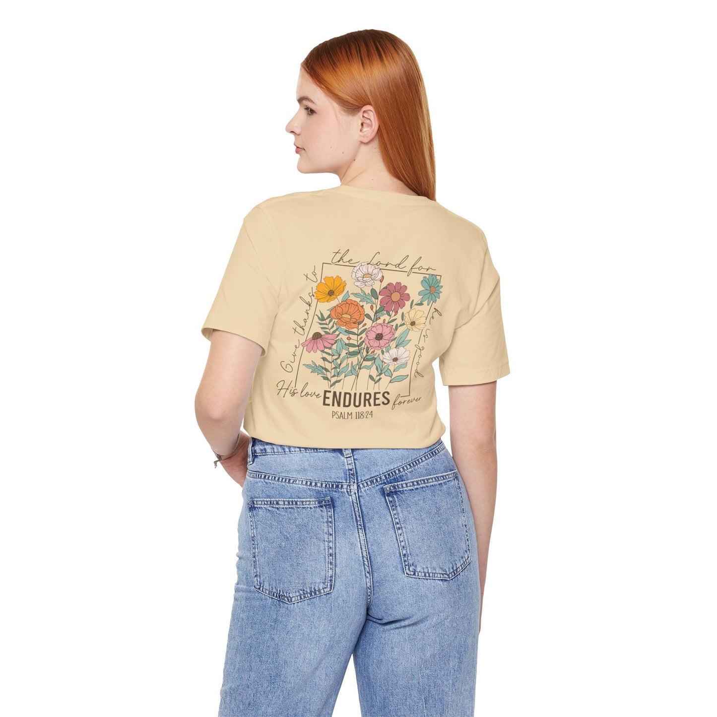 His Love endures Psalm 118:24 T-Shirt - T-Shirt - Nazareth Treasures
