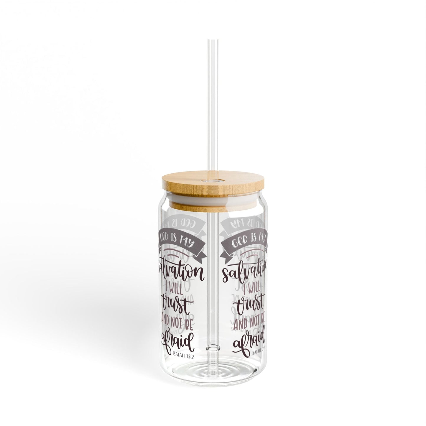 Isaiah 12:2 Cup Glass, 16oz - Mug - Nazareth Treasures