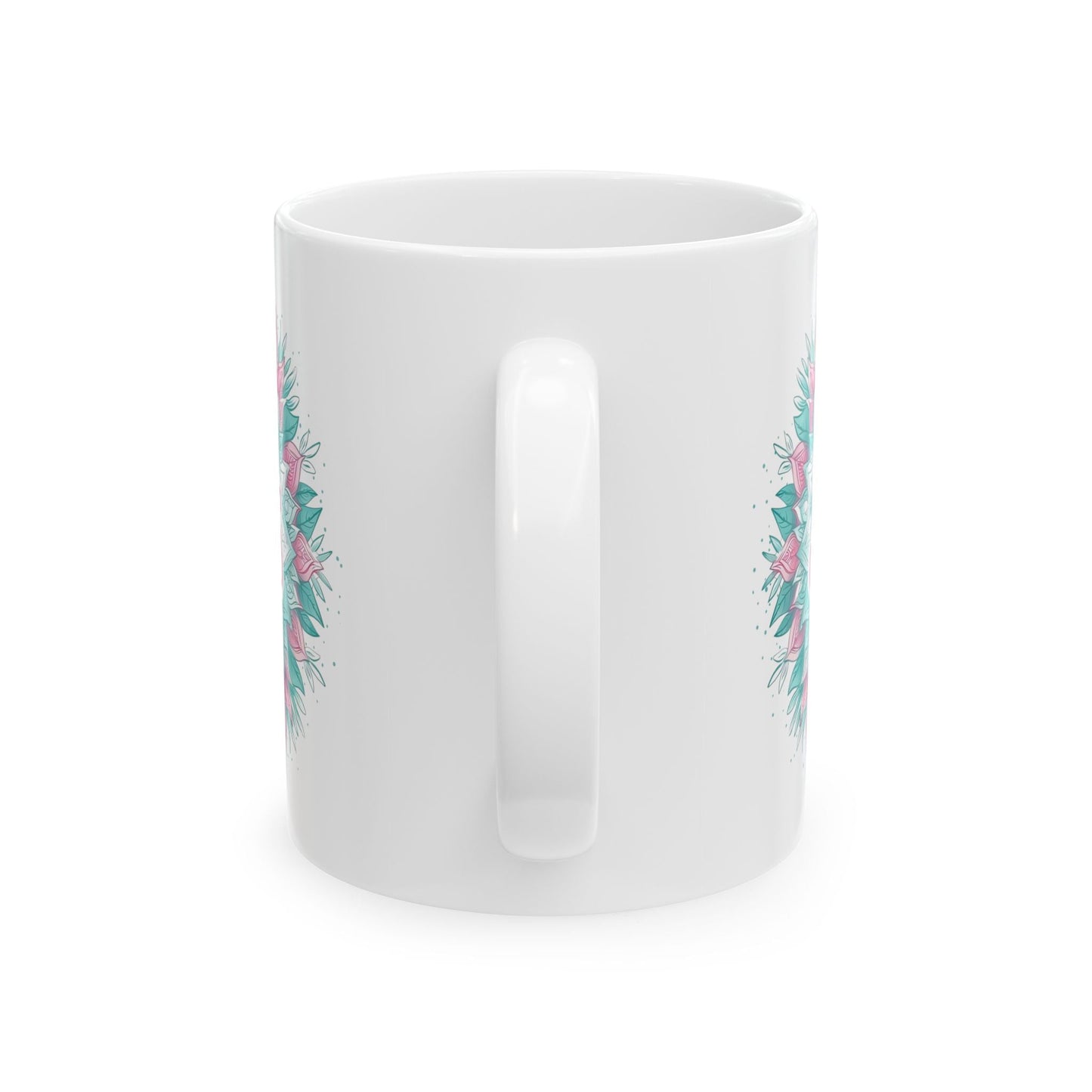 Jesus , Mandala Leaves - Mug - Mug - Nazareth Treasures