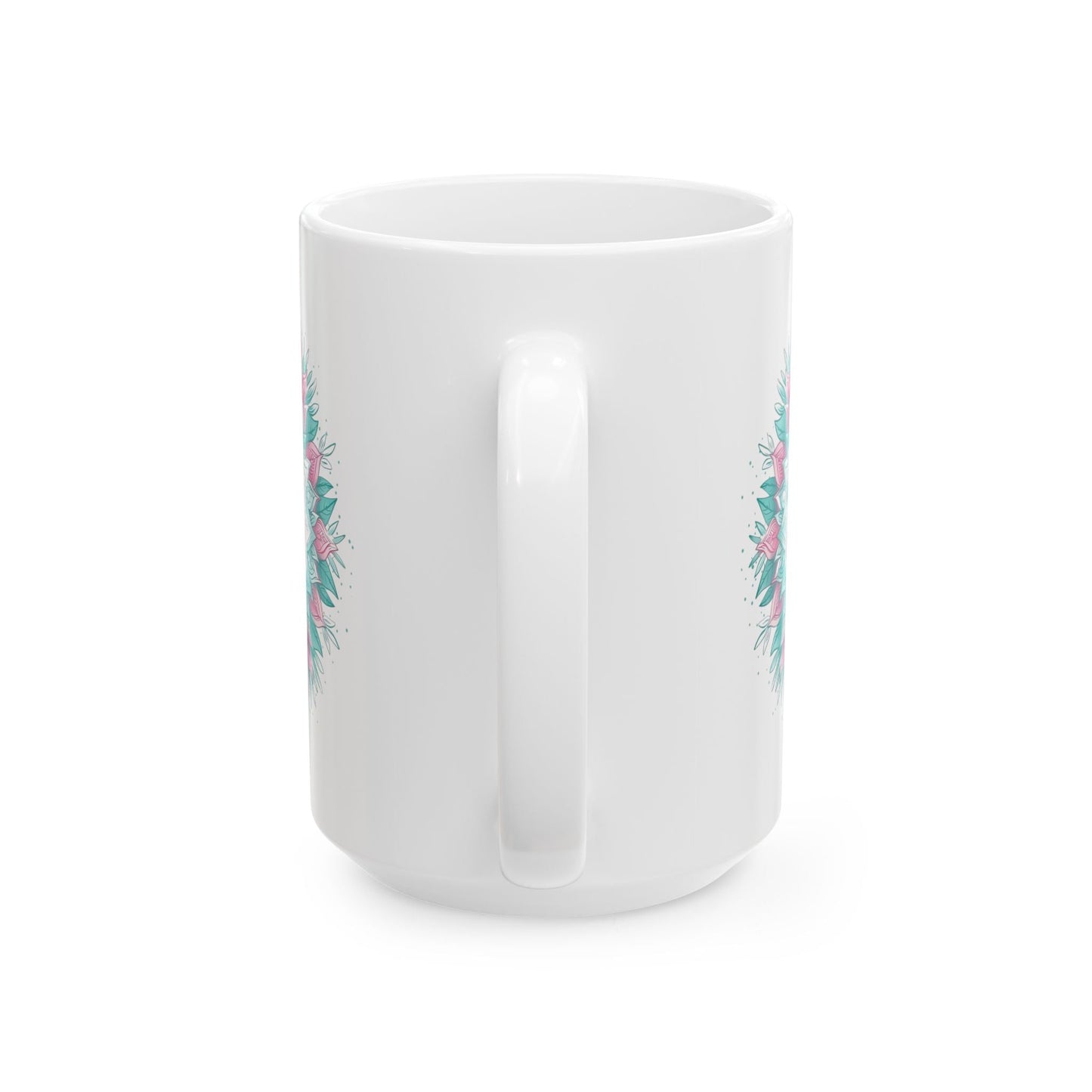 Jesus , Mandala Leaves - Mug - Mug - Nazareth Treasures