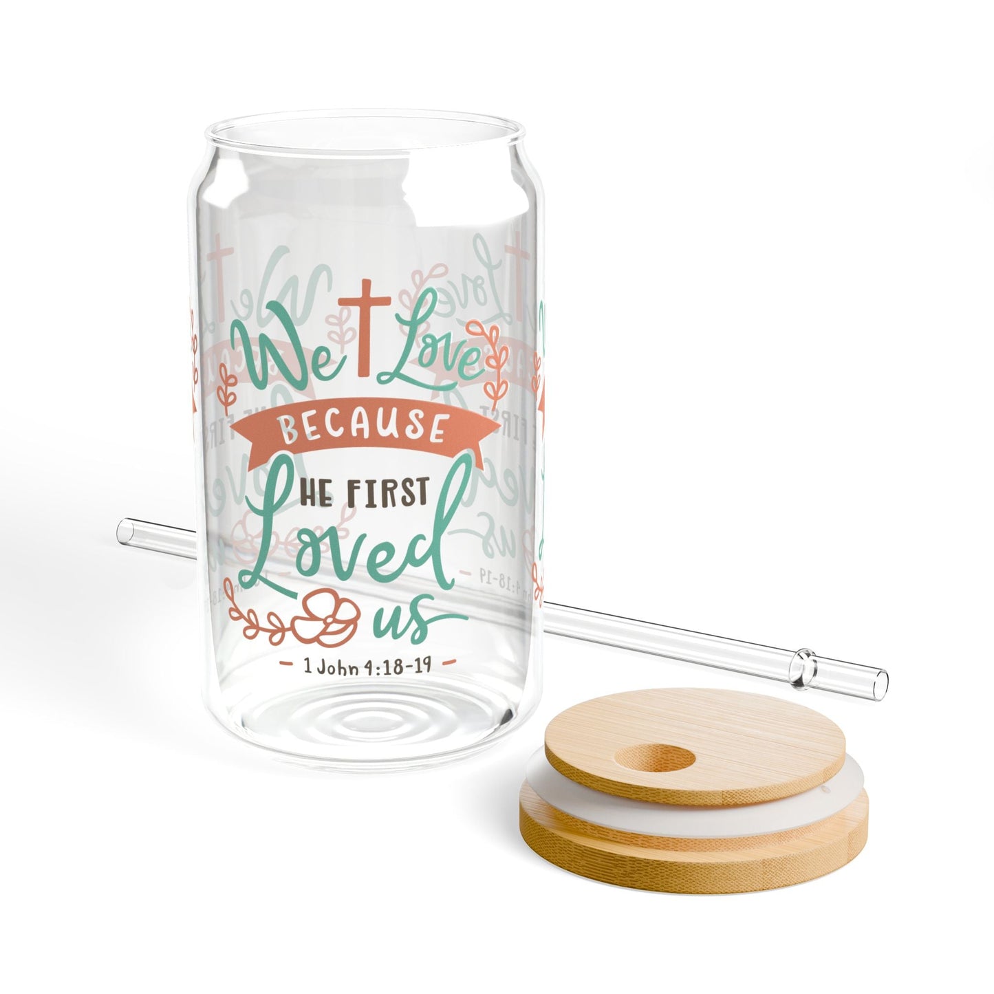 John 4 - 8 - 19 Cup Glass, 16oz - Mug - Nazareth Treasures