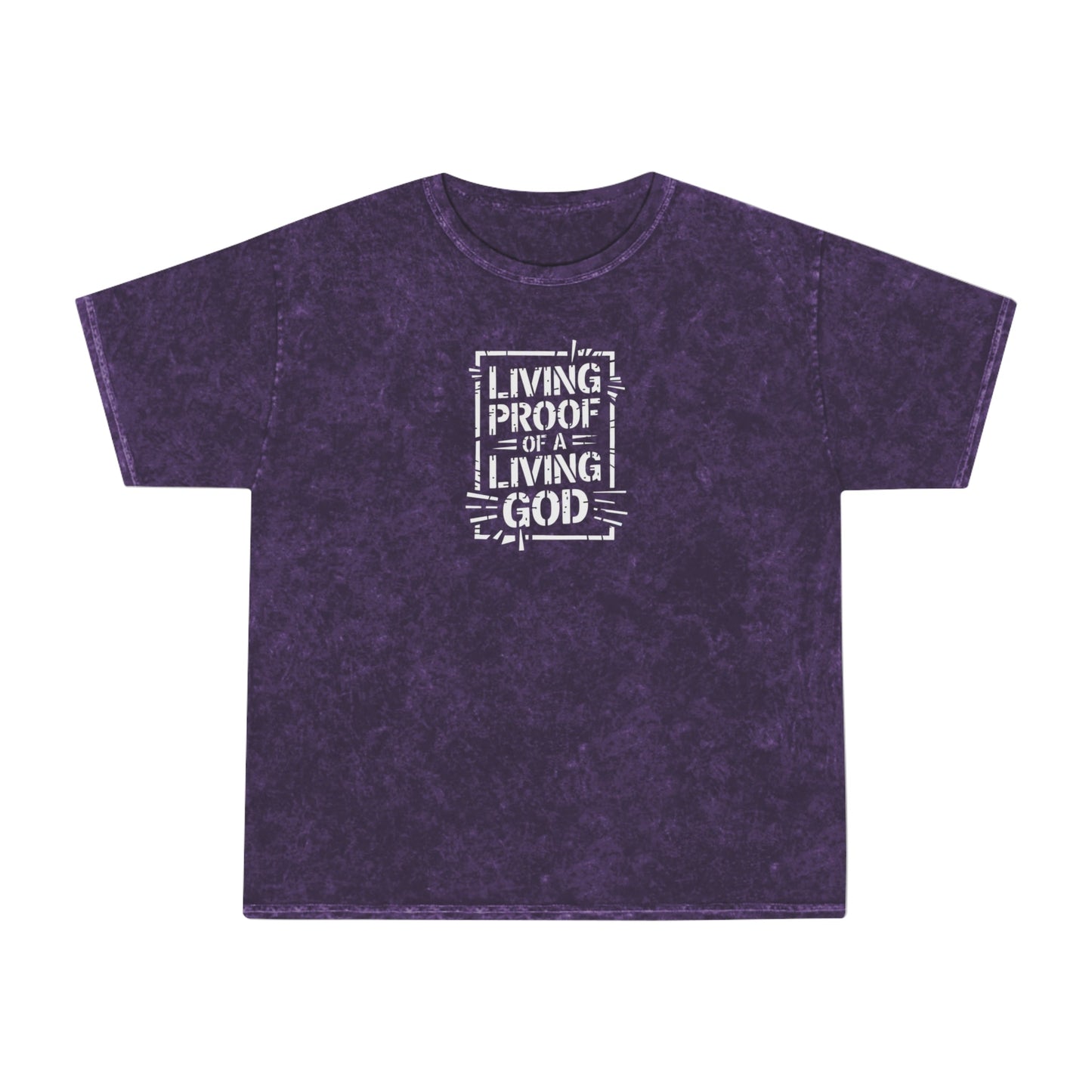 Living proof of a loving God - Mineral T-Shirt - T-Shirt - Nazareth Treasures