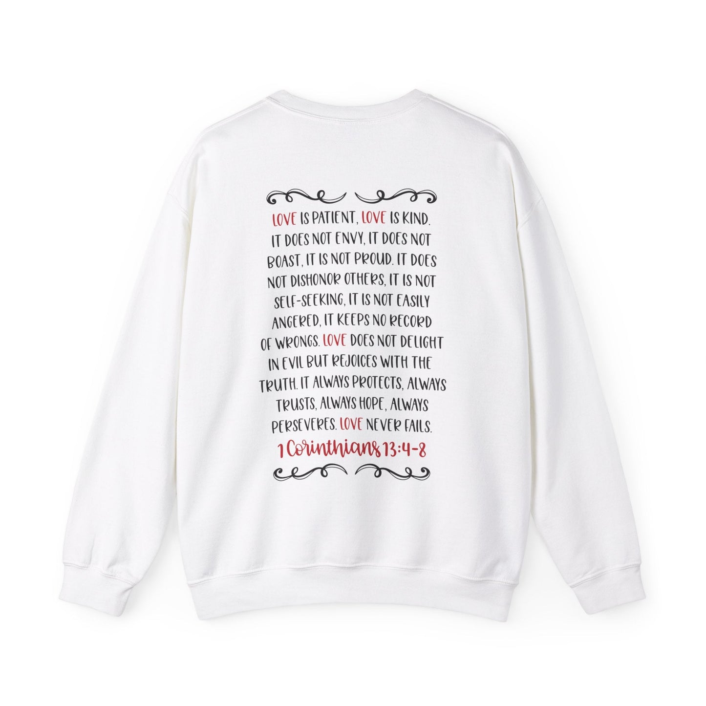 Love is patient Sweatshirt - Sweatshirt - Ash - Nazareth Treasures