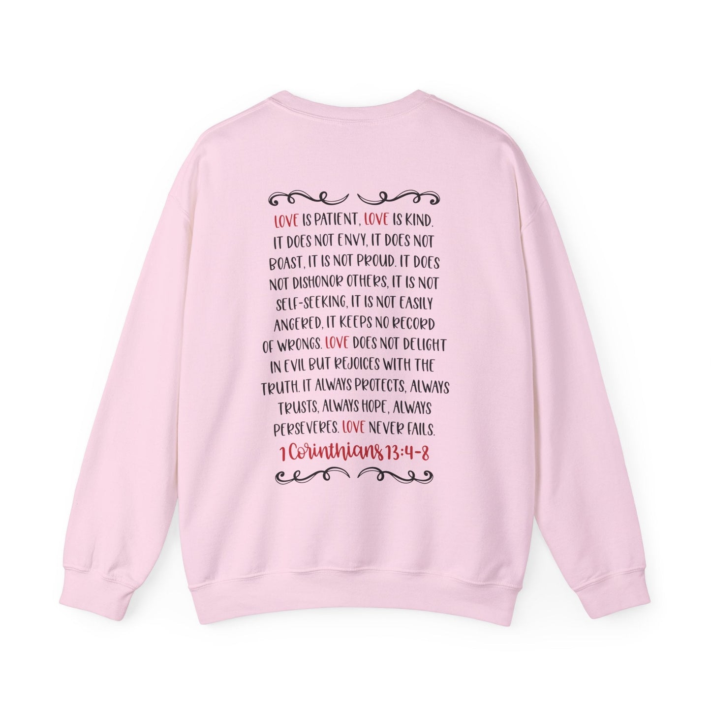 Love is patient Sweatshirt - Sweatshirt - Ash - Nazareth Treasures
