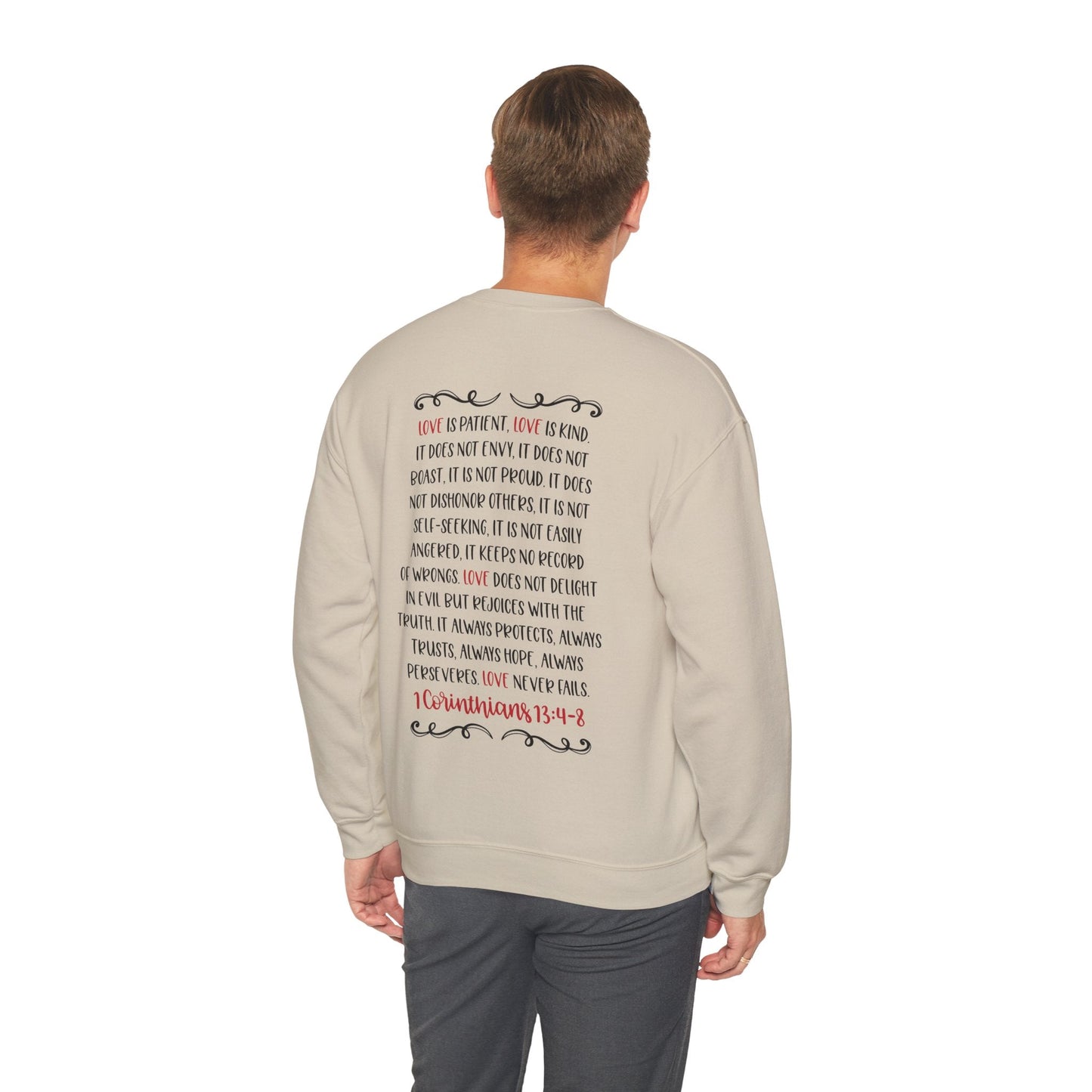 Love is patient Sweatshirt - Sweatshirt - Nazareth Treasures