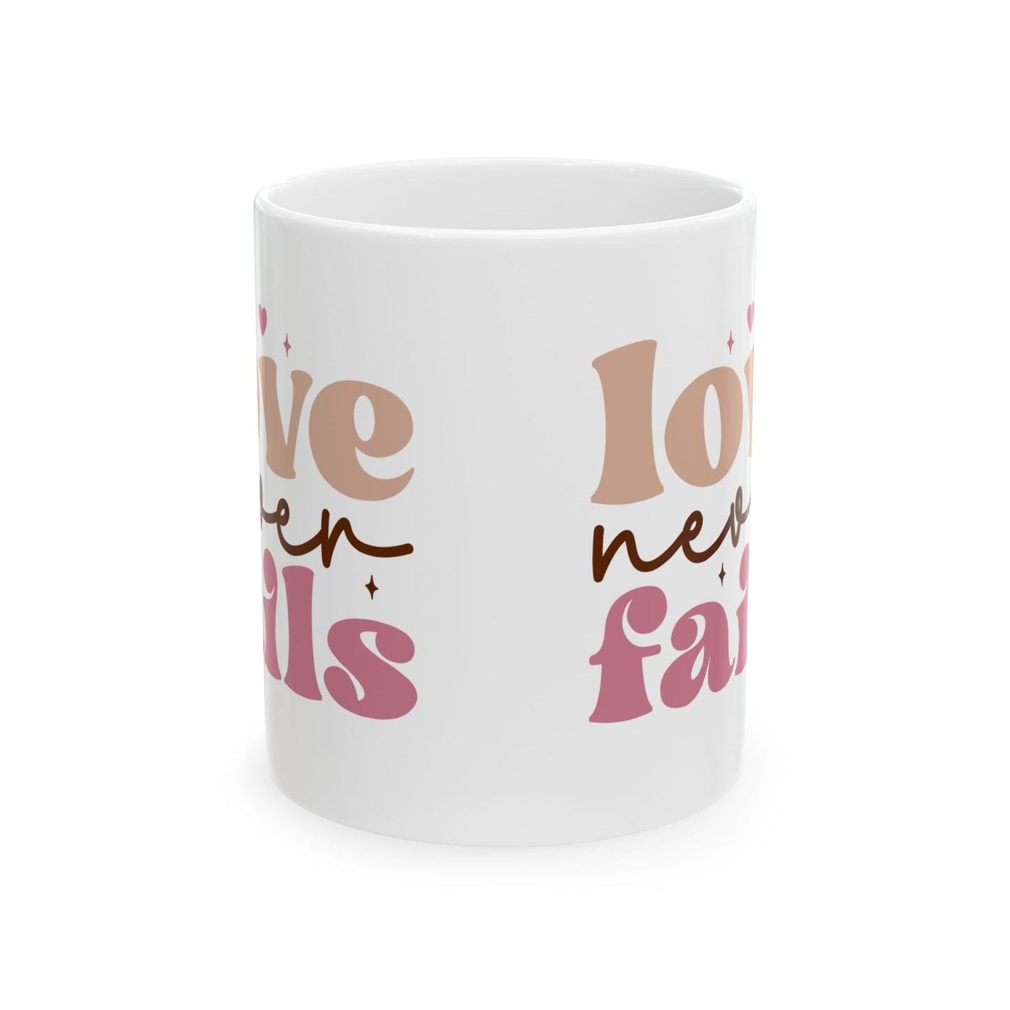 Love Never Fails Mug - Mug - Nazareth Treasures