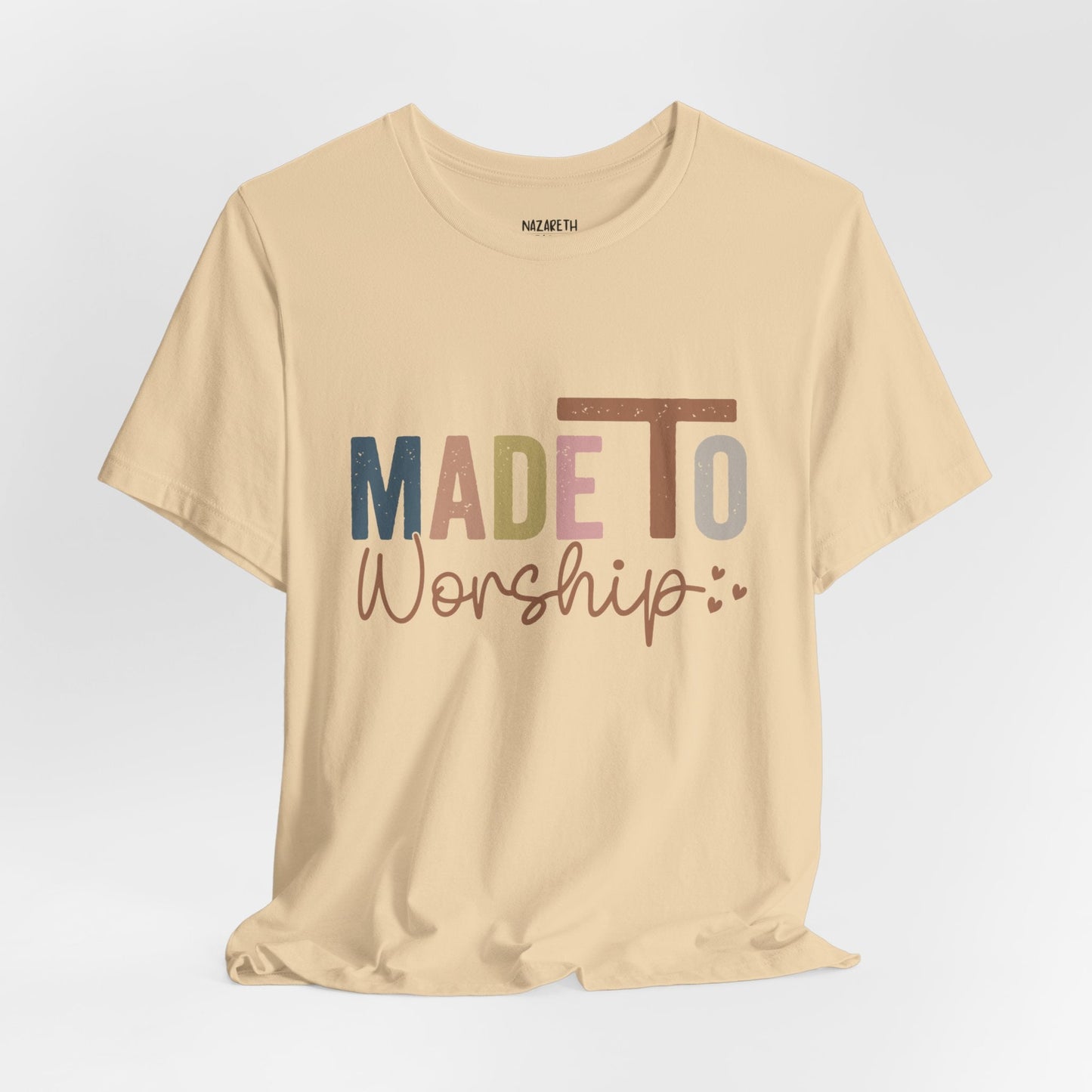 Made To Worship - Unisex T-Shirt - T-Shirt - Nazareth Treasures