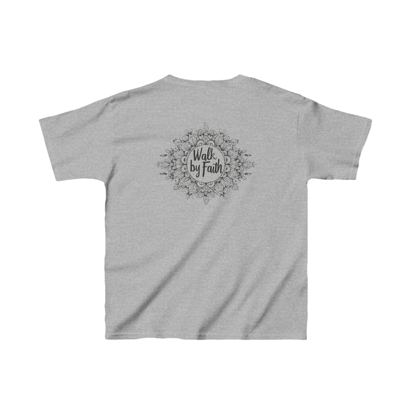 Mandala Leaves - Walk By Faith Kids T-Shirt - Kids clothes - Nazareth Treasures