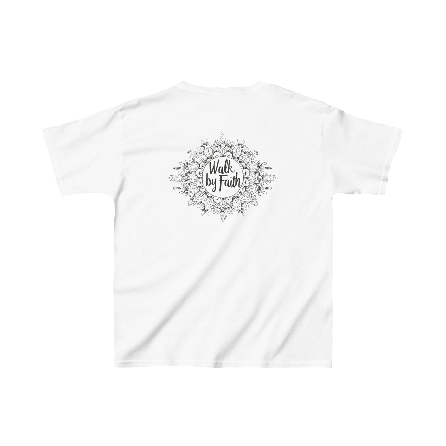 Mandala Leaves - Walk By Faith Kids T-Shirt - Kids clothes - Nazareth Treasures