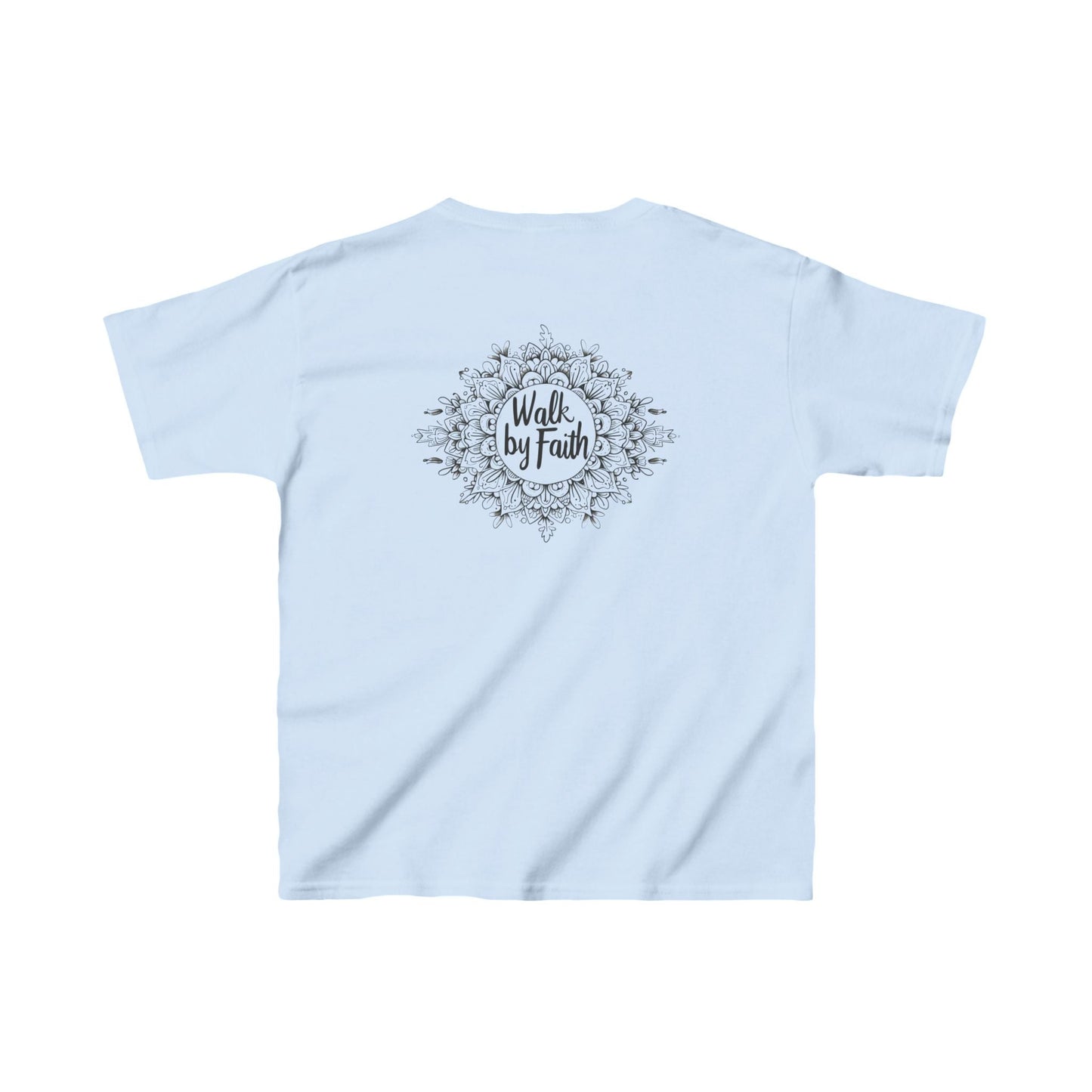 Mandala Leaves - Walk By Faith Kids T-Shirt - Kids clothes - Nazareth Treasures