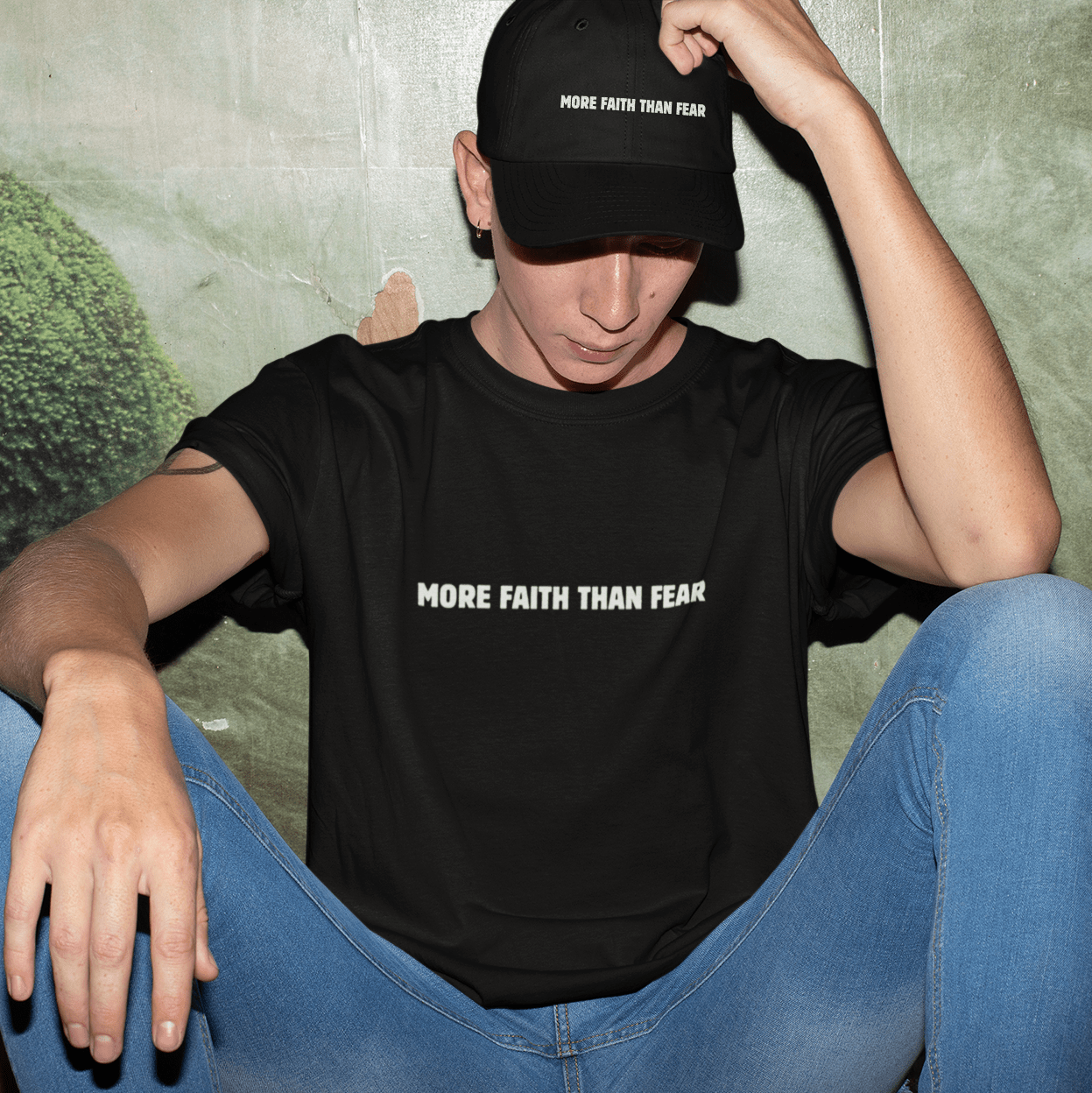 More Faith Than Fear T-Shirt - T-Shirt - Nazareth Treasures