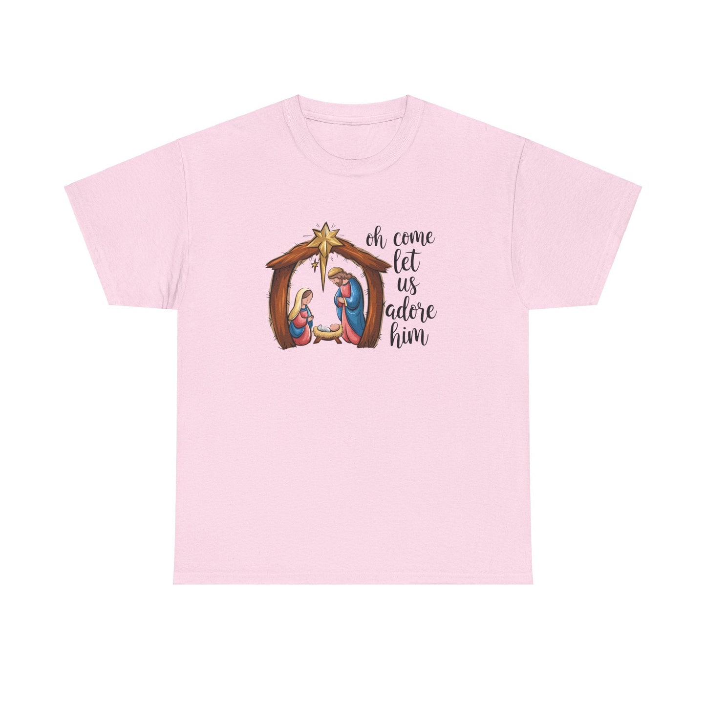 Oh Come Let Us Adore Him T-shirt - T-Shirt - Nazareth Treasures