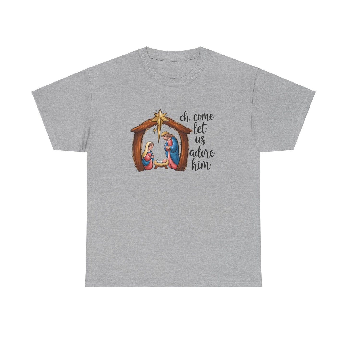 Oh Come Let Us Adore Him T-shirt - T-Shirt - Nazareth Treasures