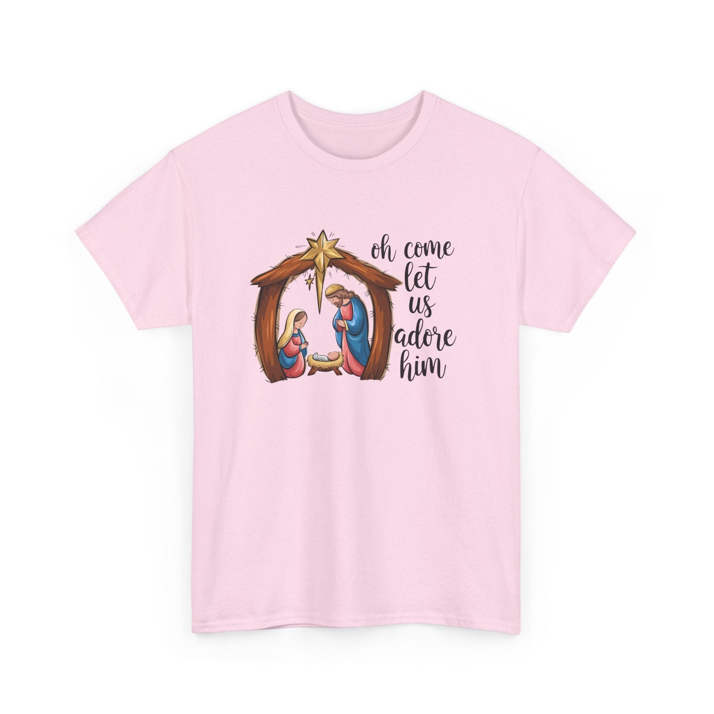 Oh Come Let Us Adore Him T-shirt - T-Shirt - Nazareth Treasures