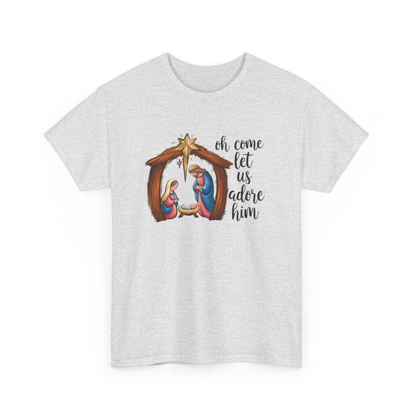 Oh Come Let Us Adore Him T-shirt - T-Shirt - Nazareth Treasures