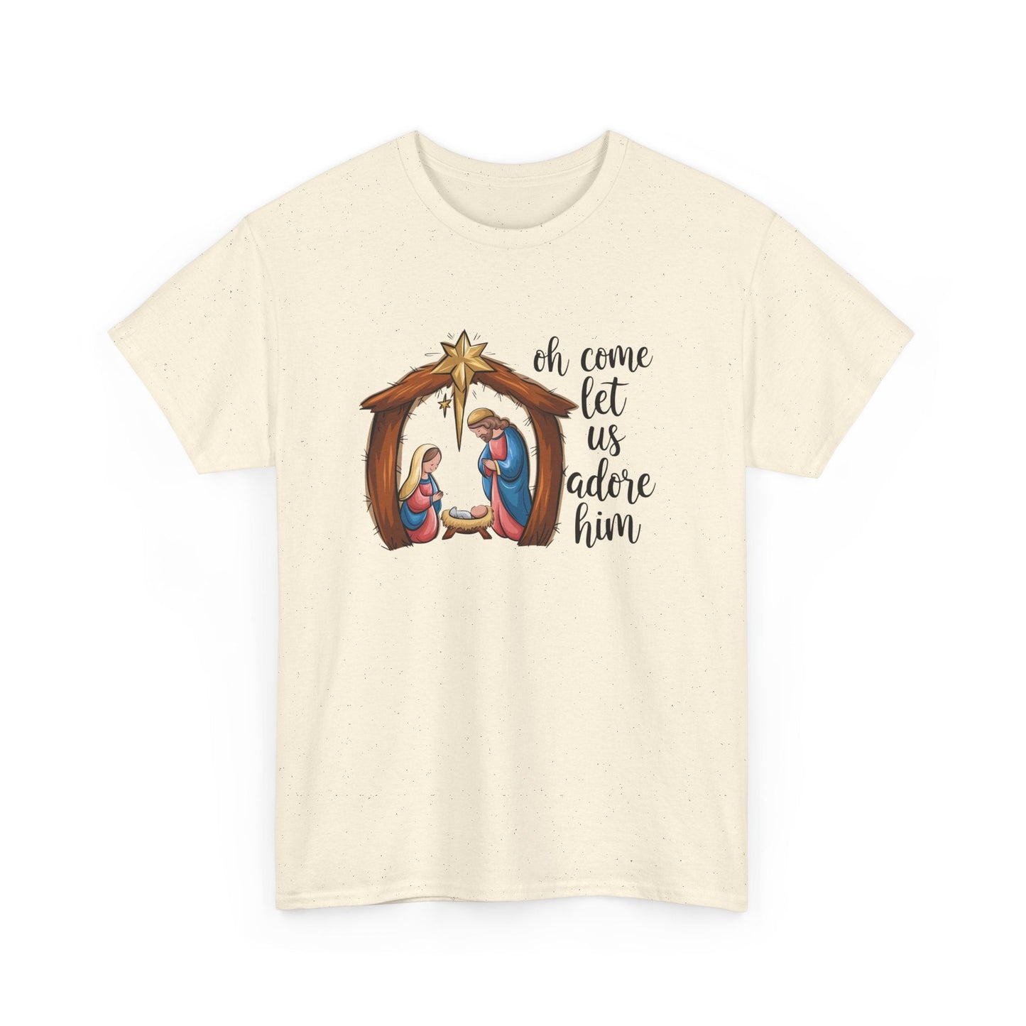 Oh Come Let Us Adore Him T-shirt - T-Shirt - Nazareth Treasures
