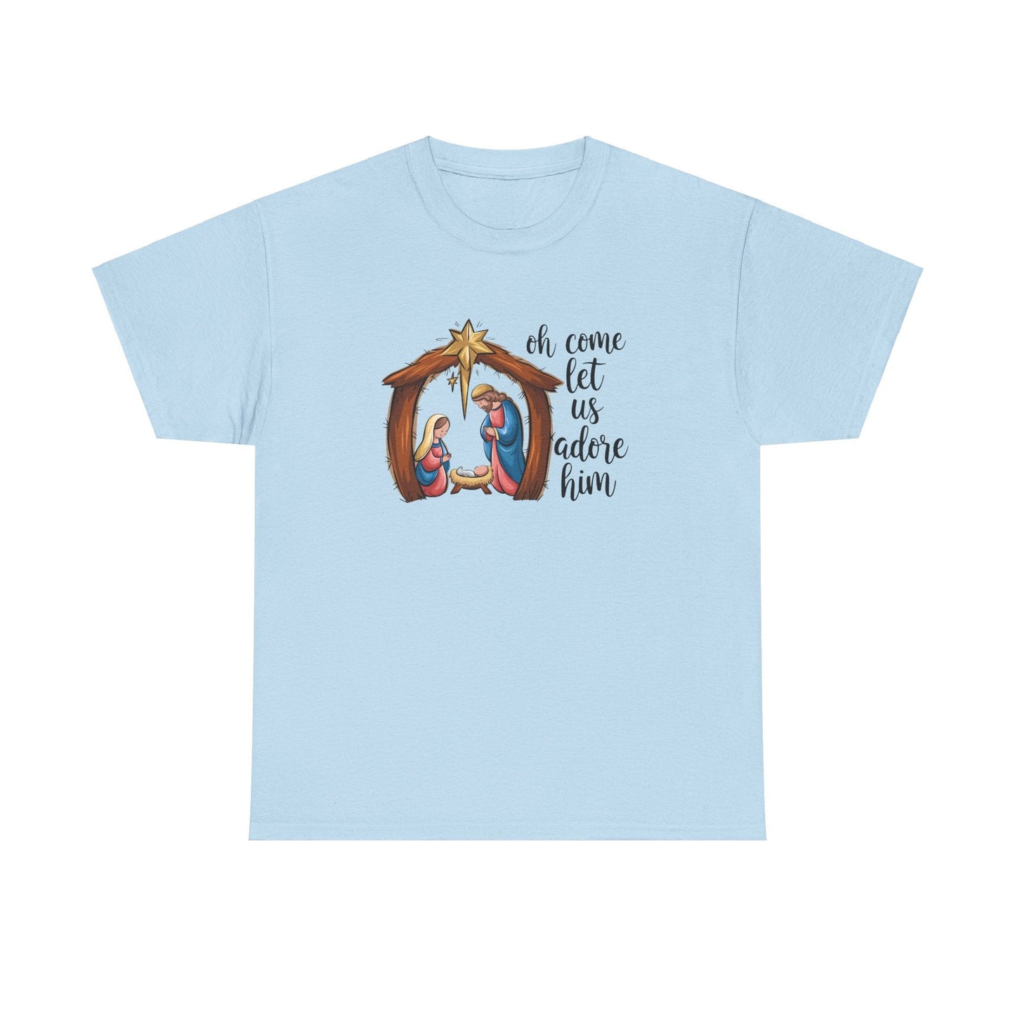Oh Come Let Us Adore Him T-shirt - T-Shirt - Nazareth Treasures