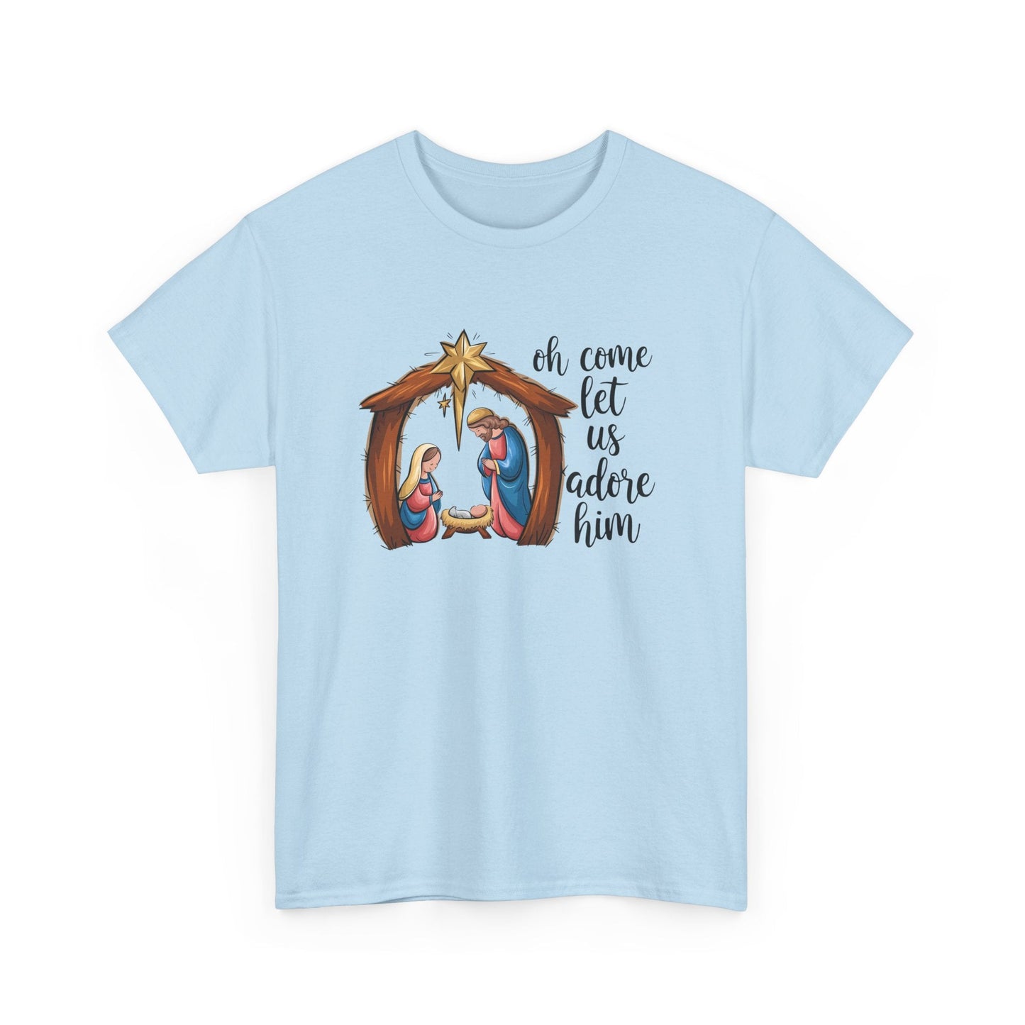 Oh Come Let Us Adore Him T-shirt - T-Shirt - Nazareth Treasures