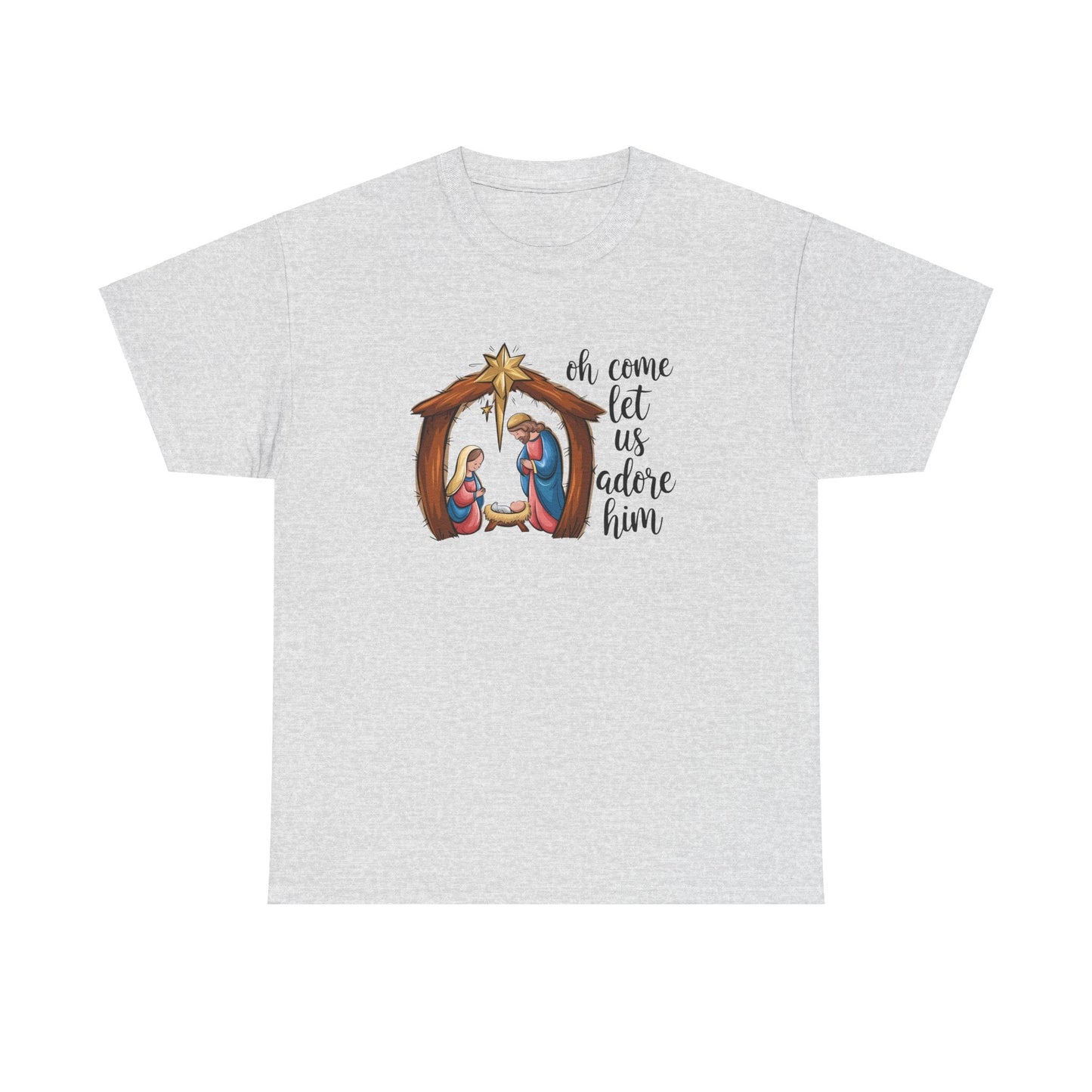 Oh Come Let Us Adore Him T-shirt - T-Shirt - Nazareth Treasures