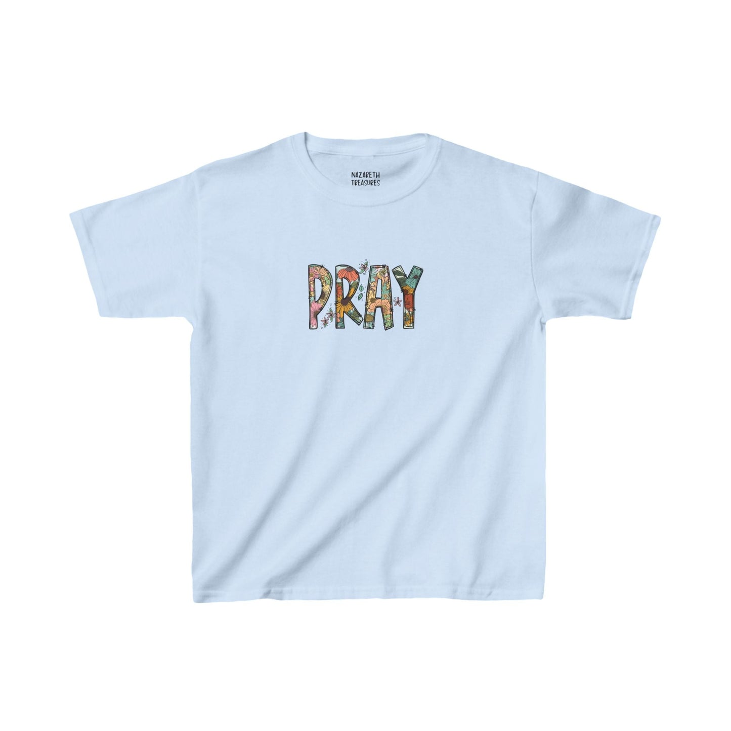 Pray Flowers Boho Design - Kids T-Shirt - Kids clothes - Nazareth Treasures
