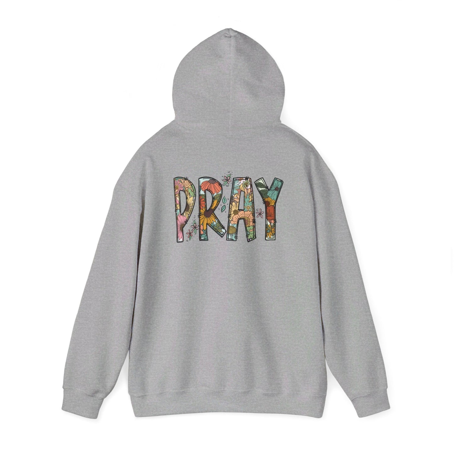 Pray Flowers Boho Hoodie - Hoodie - Nazareth Treasures