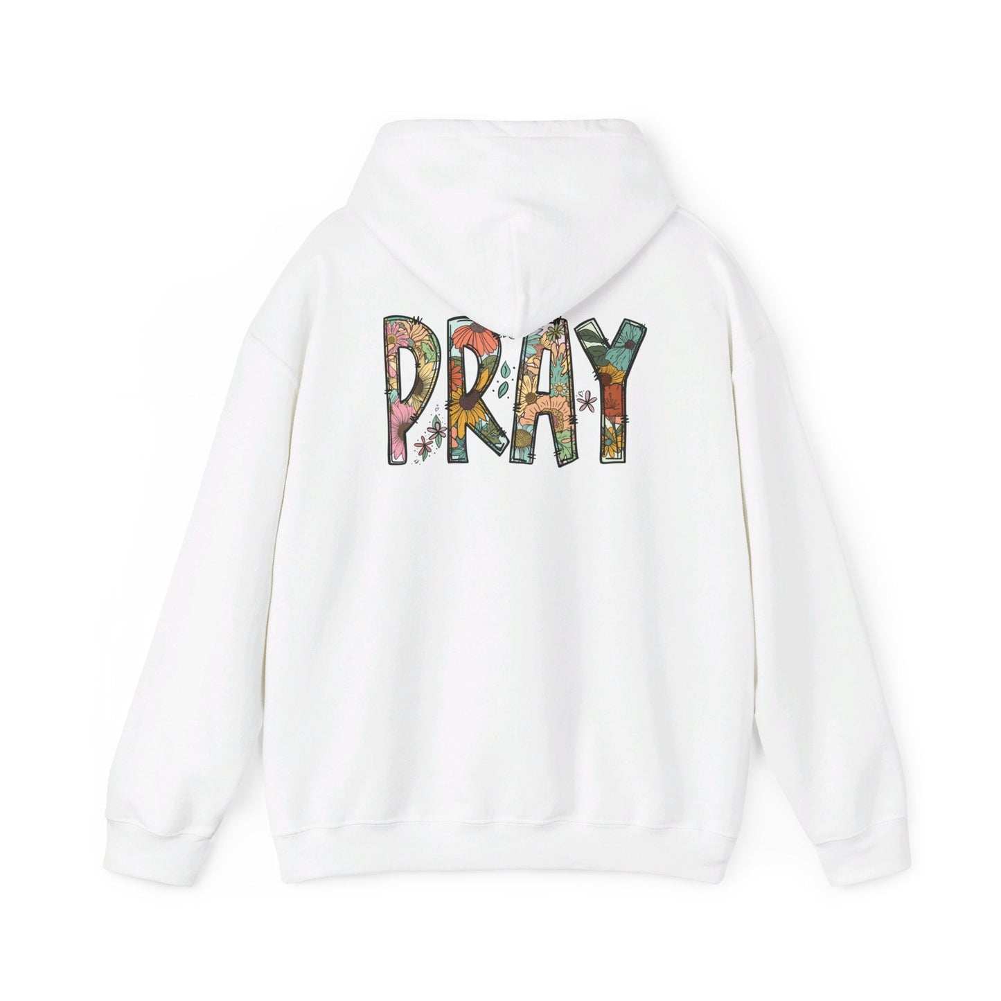 Pray Flowers Boho Hoodie - Hoodie - Nazareth Treasures