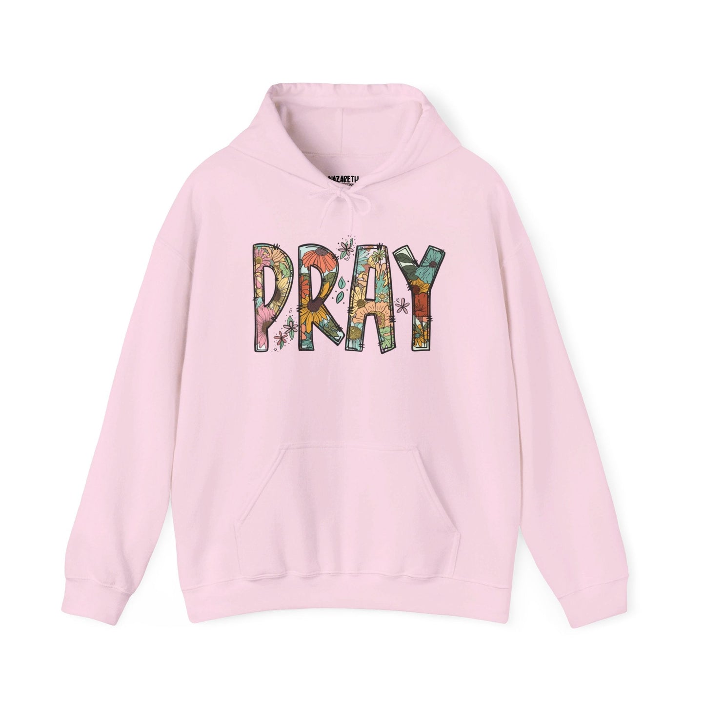 Pray Flowers Boho Hoodie - Hoodie - Nazareth Treasures