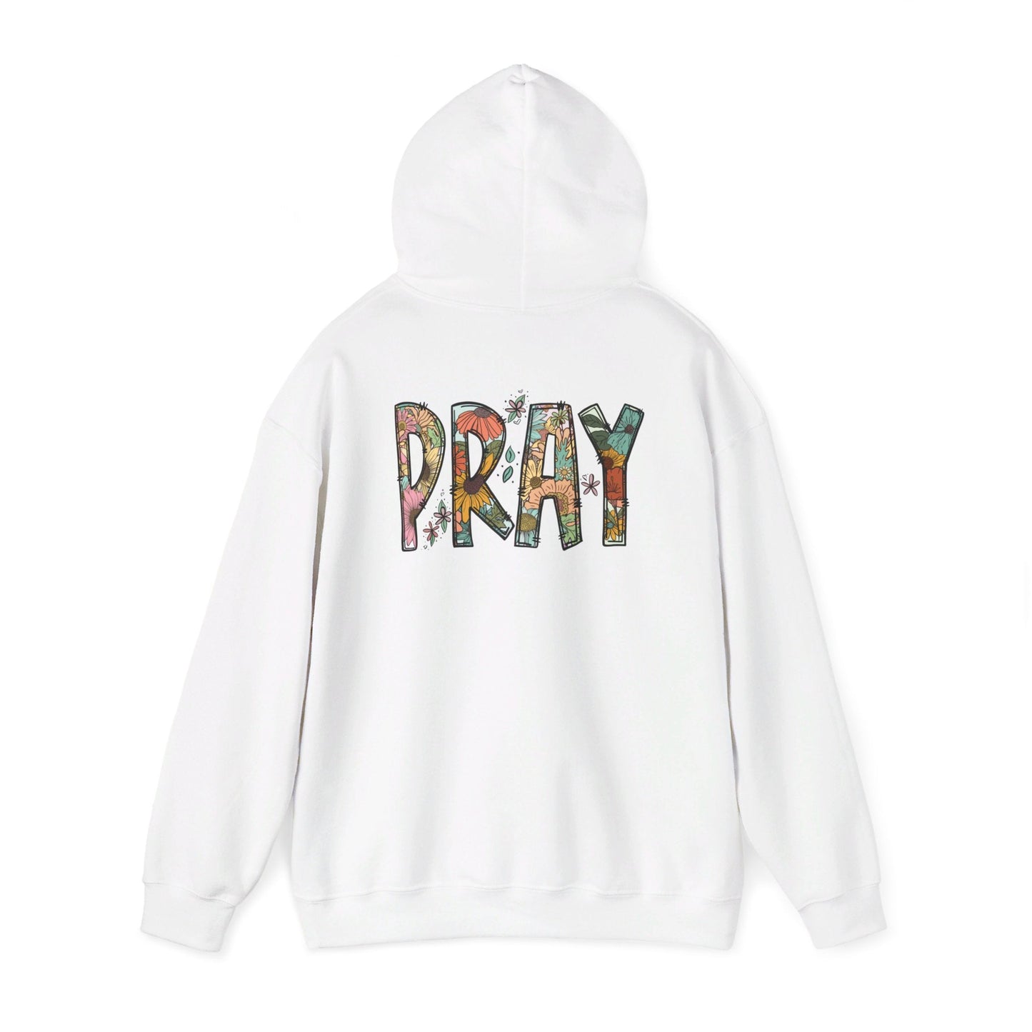 Pray Flowers Boho Hoodie - Hoodie - Nazareth Treasures