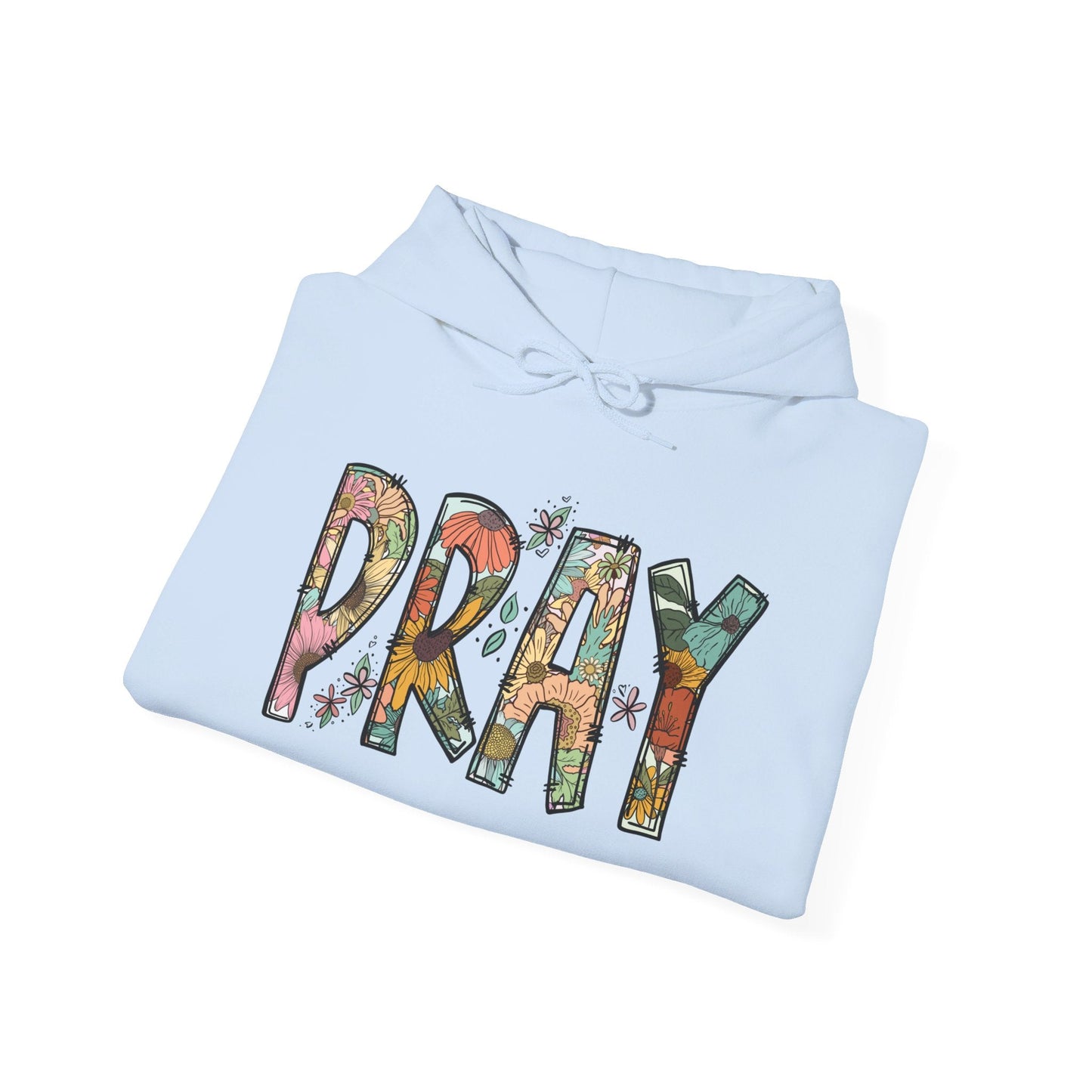 Pray Flowers Boho Hoodie - Hoodie - Nazareth Treasures