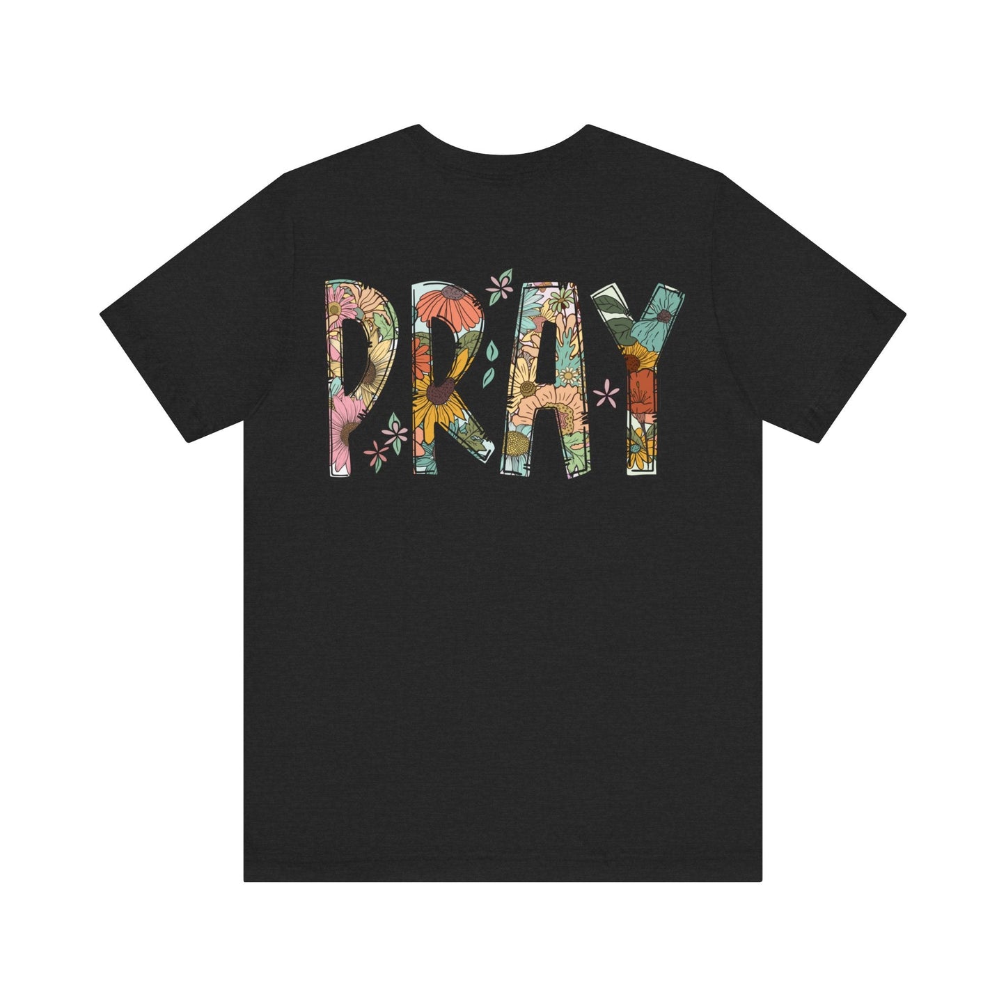 Pray Flowers Boho T-Shirt - T-Shirt - Nazareth Treasures