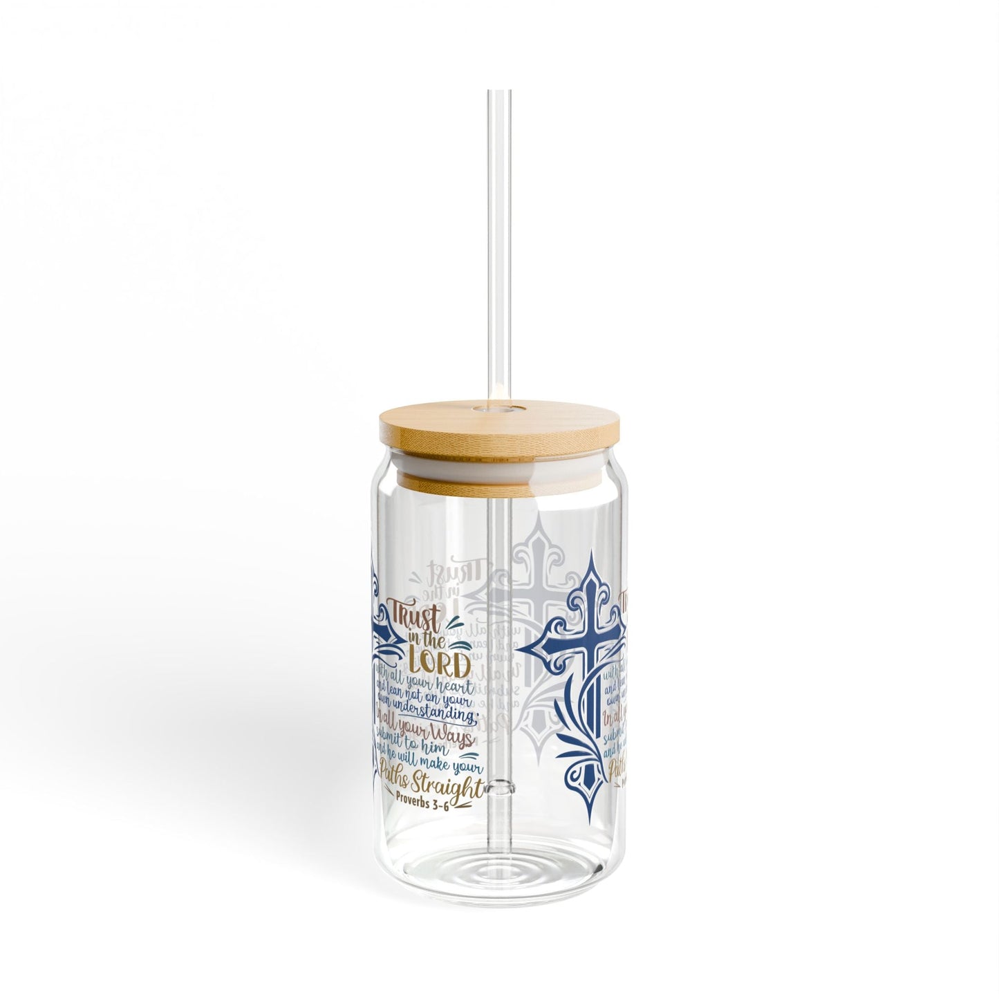 Proverbes 3 - 6 Cup Glass, 16oz - Mug - Nazareth Treasures