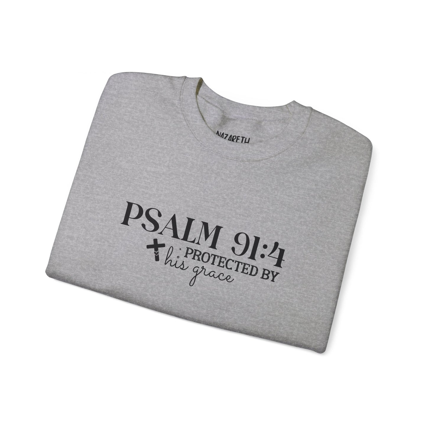 Psalm 91:4 - Crewneck Sweatshirt - Sweatshirt - Nazareth Treasures