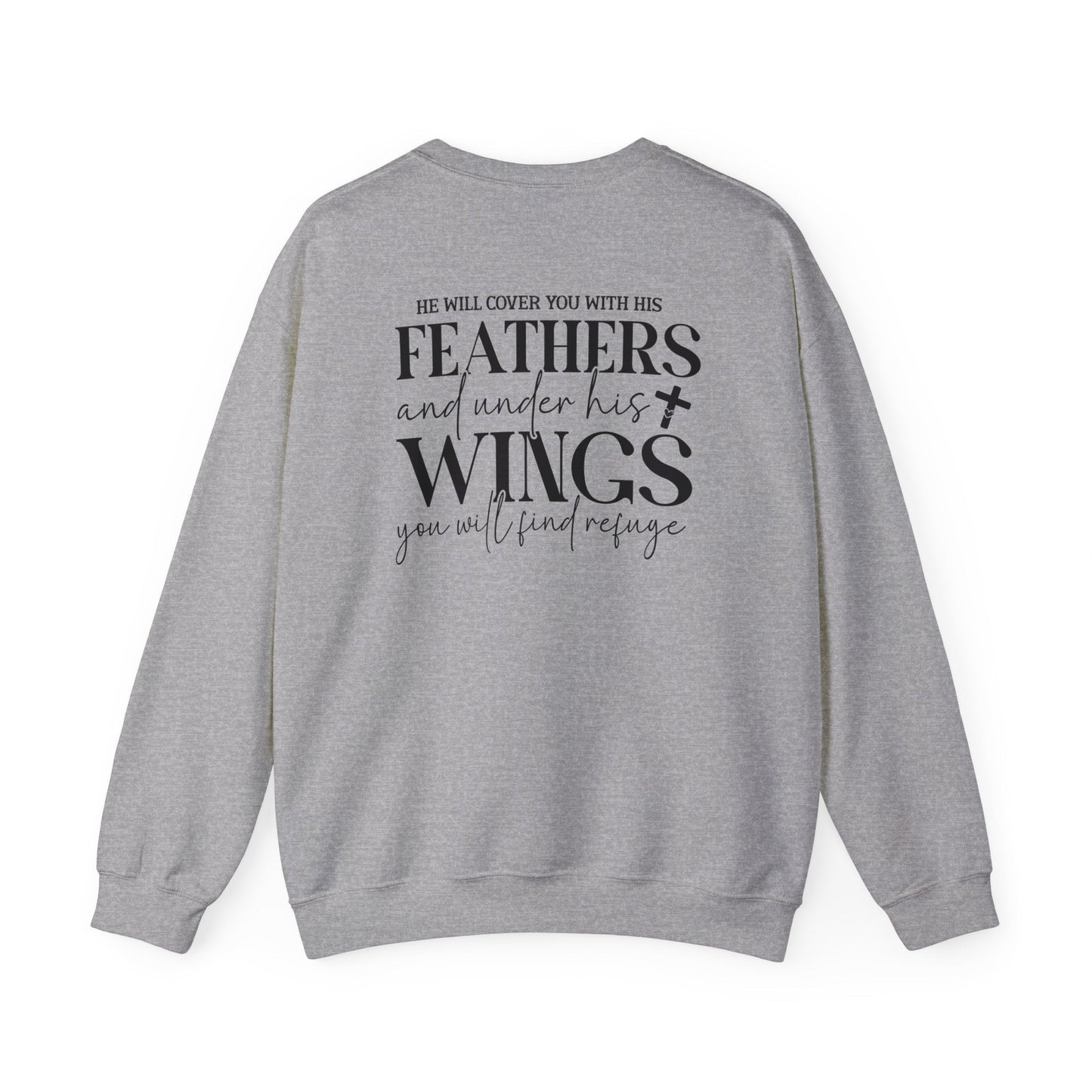 Psalm 91:4 - Crewneck Sweatshirt - Sweatshirt - Nazareth Treasures