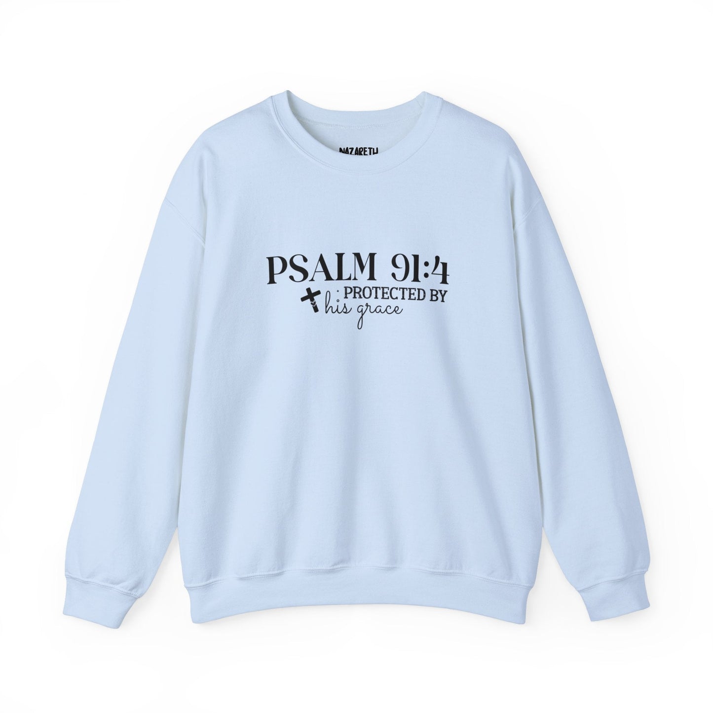 Psalm 91:4 - Crewneck Sweatshirt - Sweatshirt - Nazareth Treasures