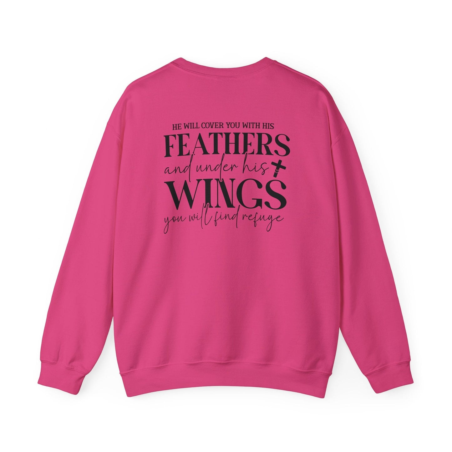 Psalm 91:4 - Crewneck Sweatshirt - Sweatshirt - Nazareth Treasures