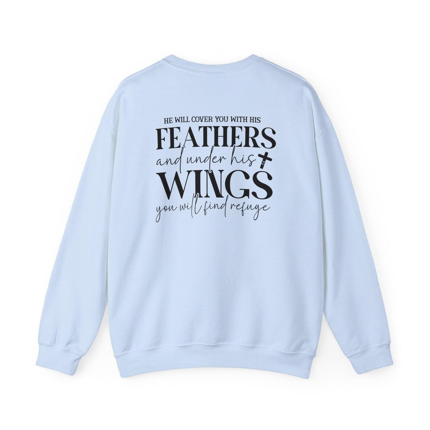 Psalm 91:4 - Crewneck Sweatshirt - Sweatshirt - Nazareth Treasures