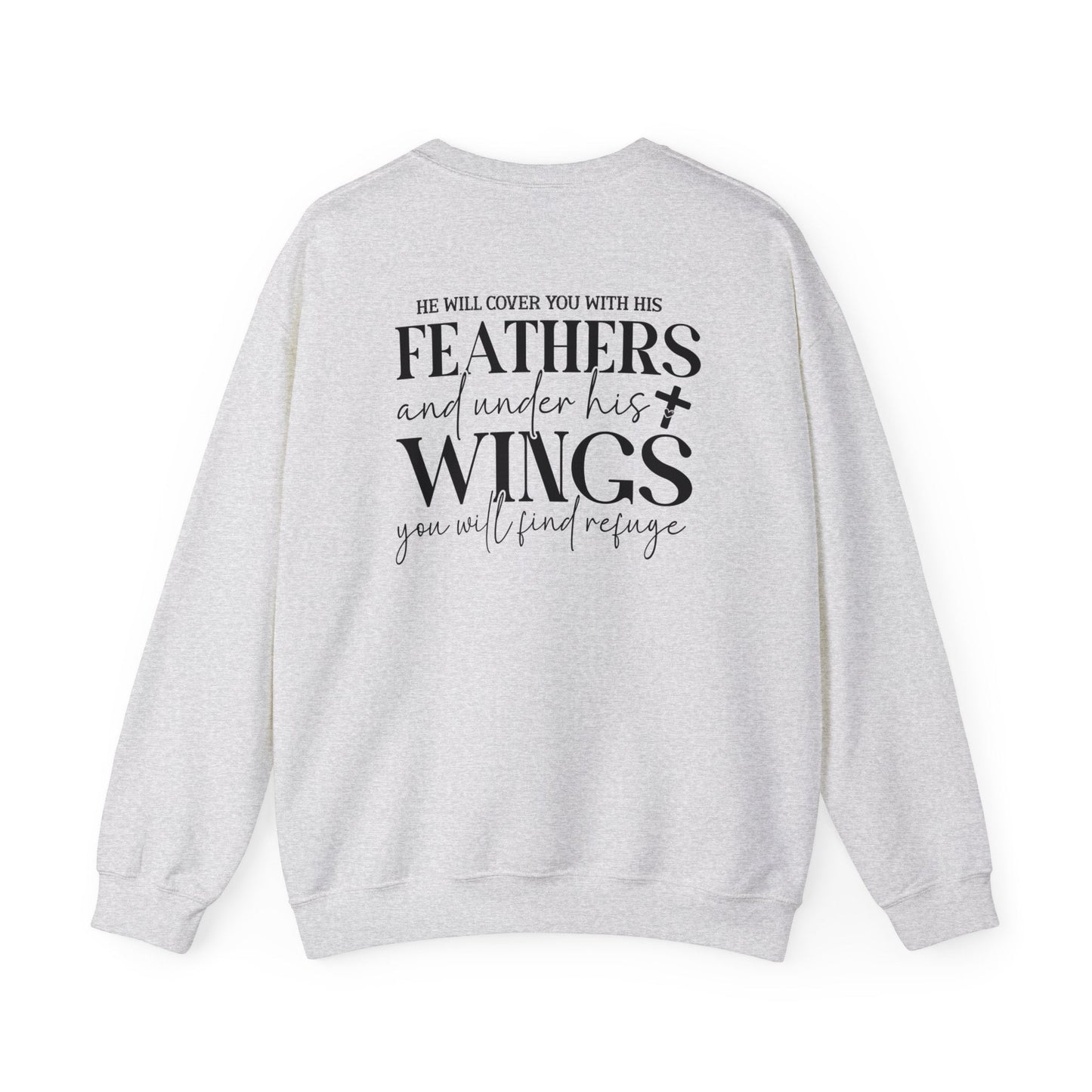 Psalm 91:4 - Crewneck Sweatshirt - Sweatshirt - Nazareth Treasures