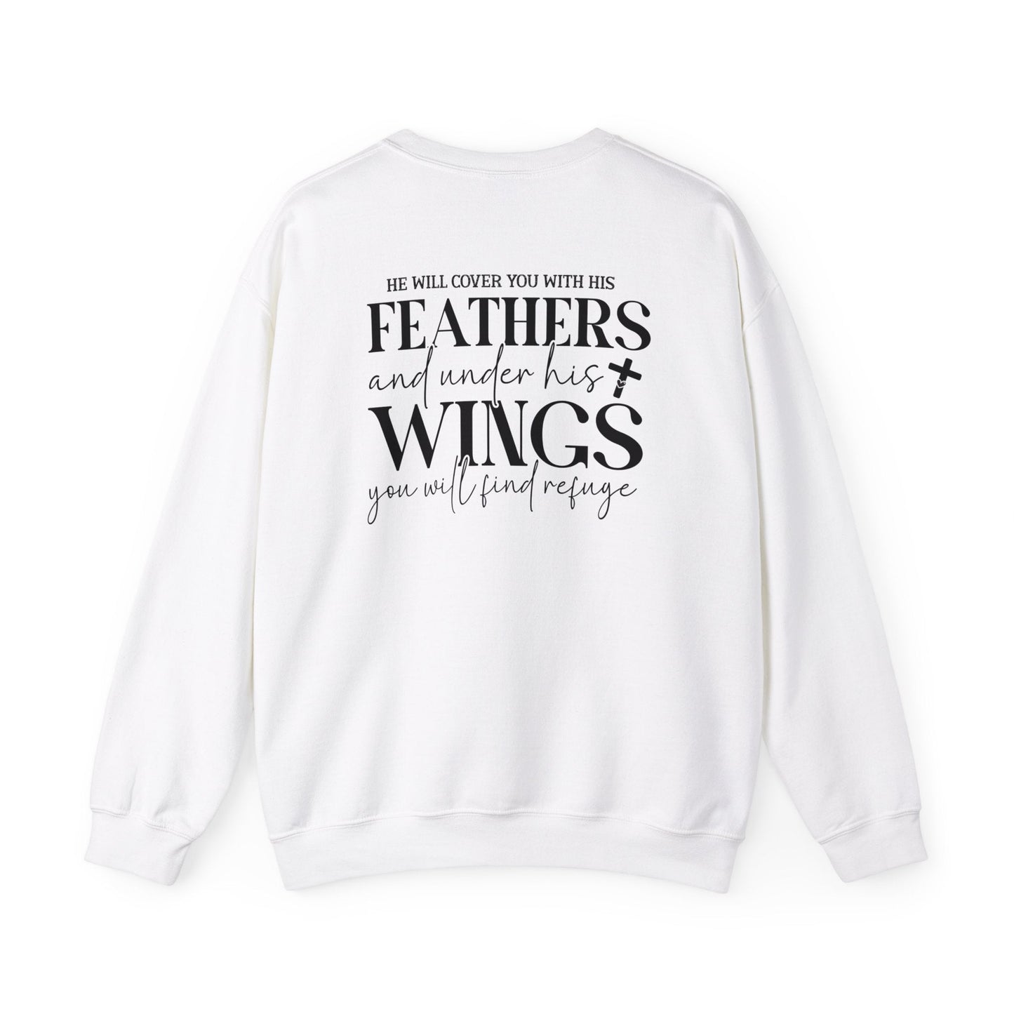 Psalm 91:4 - Crewneck Sweatshirt - Sweatshirt - Nazareth Treasures
