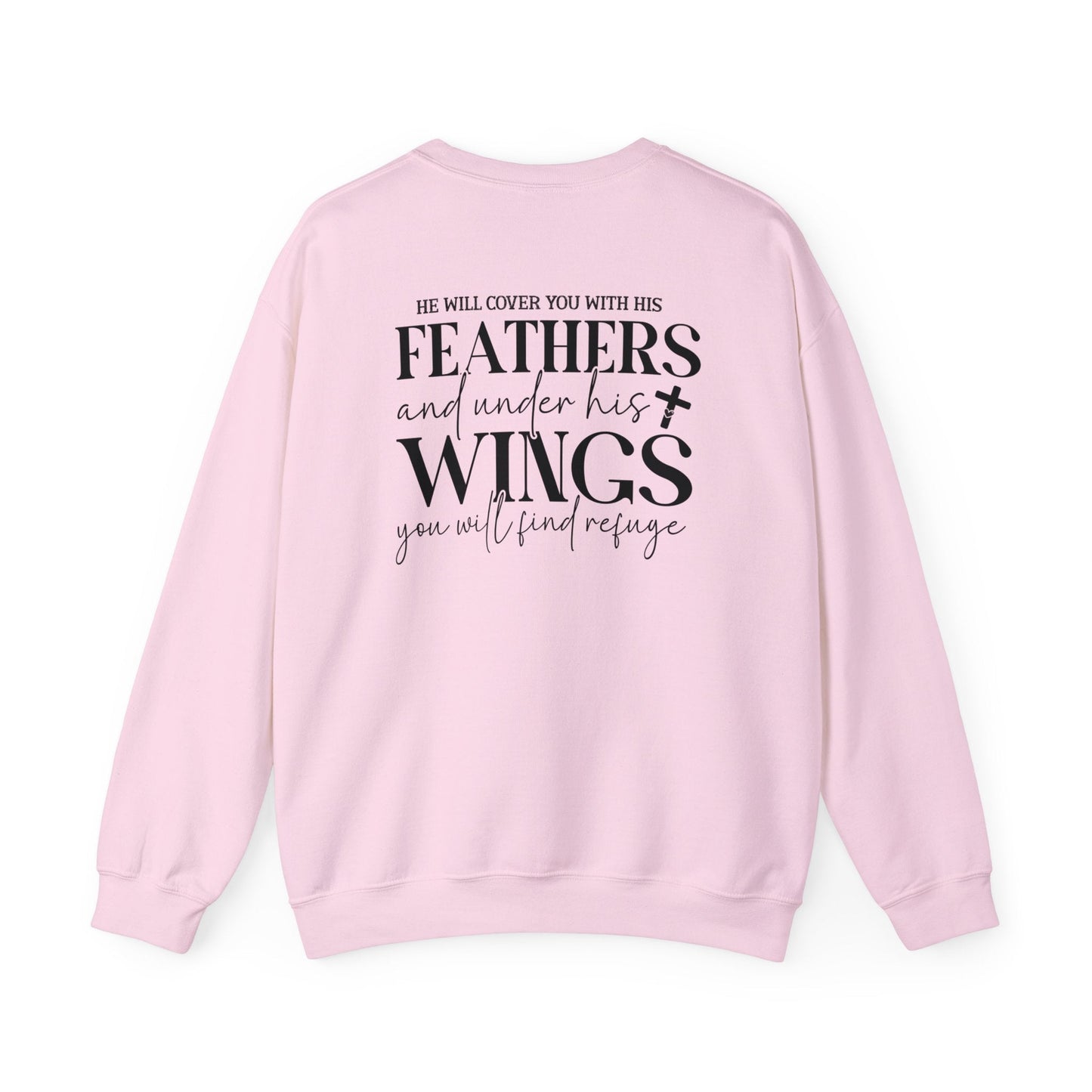 Psalm 91:4 - Crewneck Sweatshirt - Sweatshirt - Nazareth Treasures