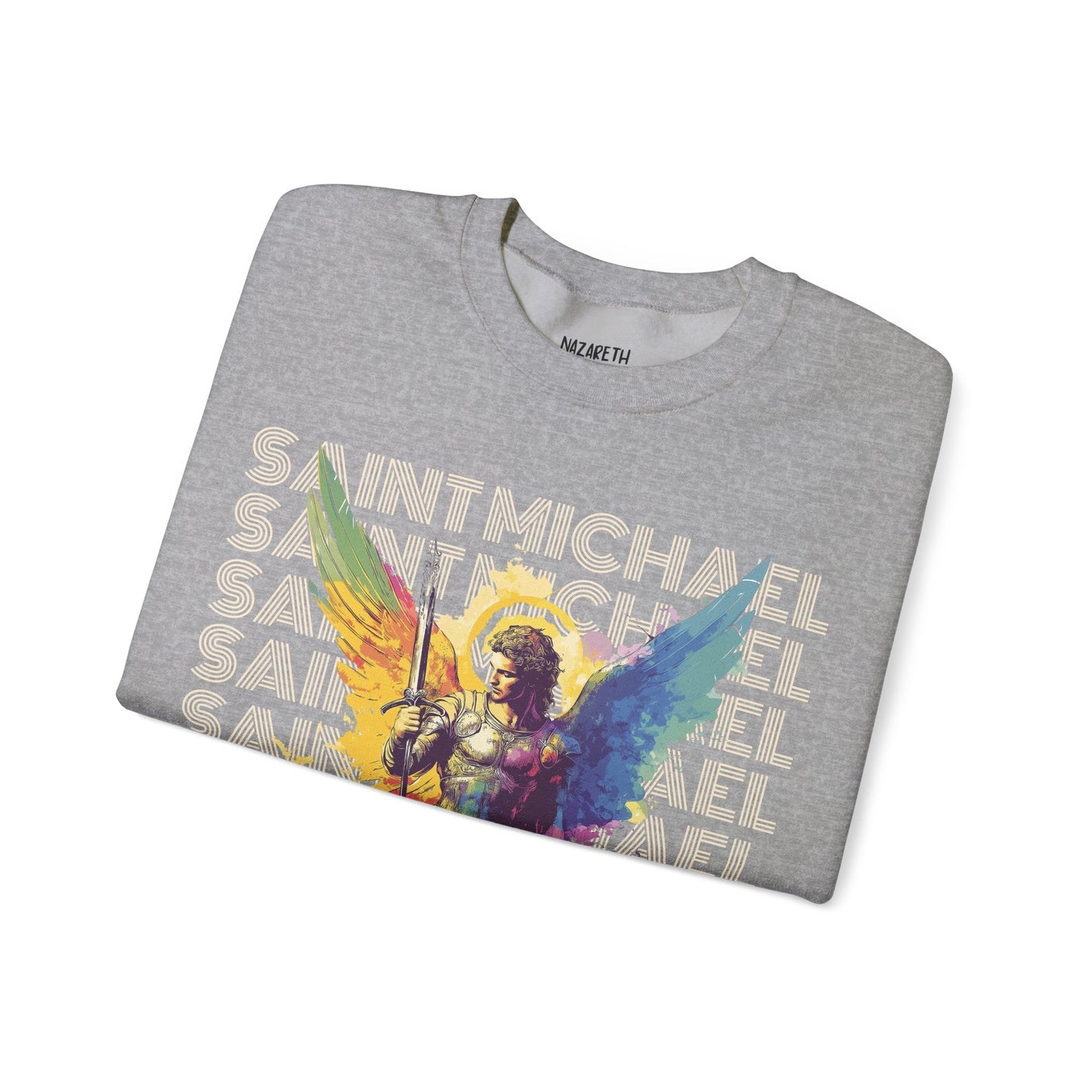Saint Michael the Archangel Sweatshirt - Sweatshirt - Nazareth Treasures