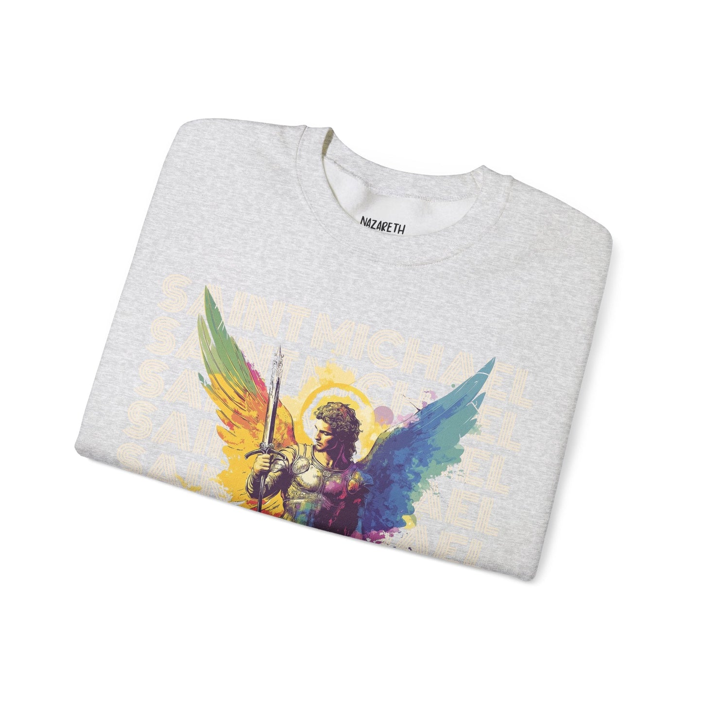 Saint Michael the Archangel Sweatshirt - Sweatshirt - Nazareth Treasures
