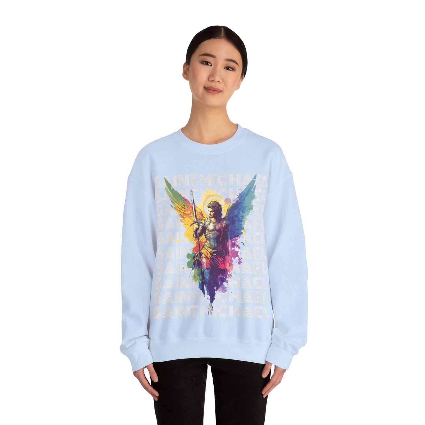 Saint Michael the Archangel Sweatshirt - Sweatshirt - Nazareth Treasures