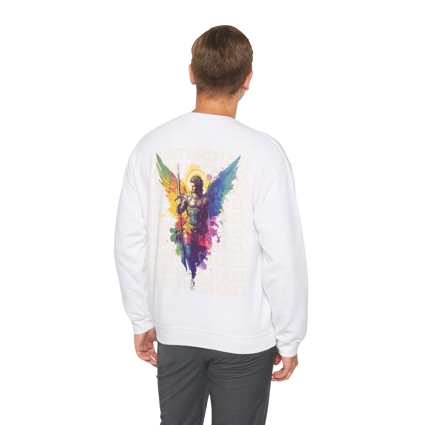 Saint Michael the Archangel Sweatshirt - Sweatshirt - Nazareth Treasures